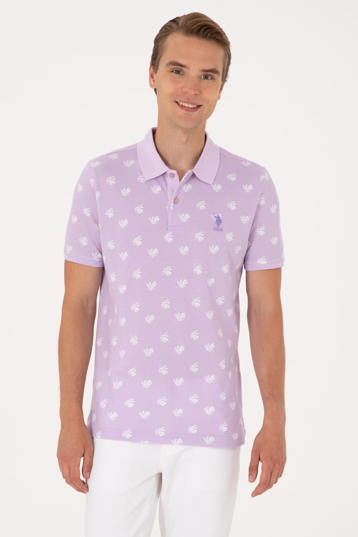تیشرت مردانه U.S. Polo Assn. فیت معمولی بنفش یقه پولو مدل 50299661-VR034 تیشرت مردانه U.S. Polo Assn. فیت معمولی بنفش یقه پولو مدل 50299661-VR034