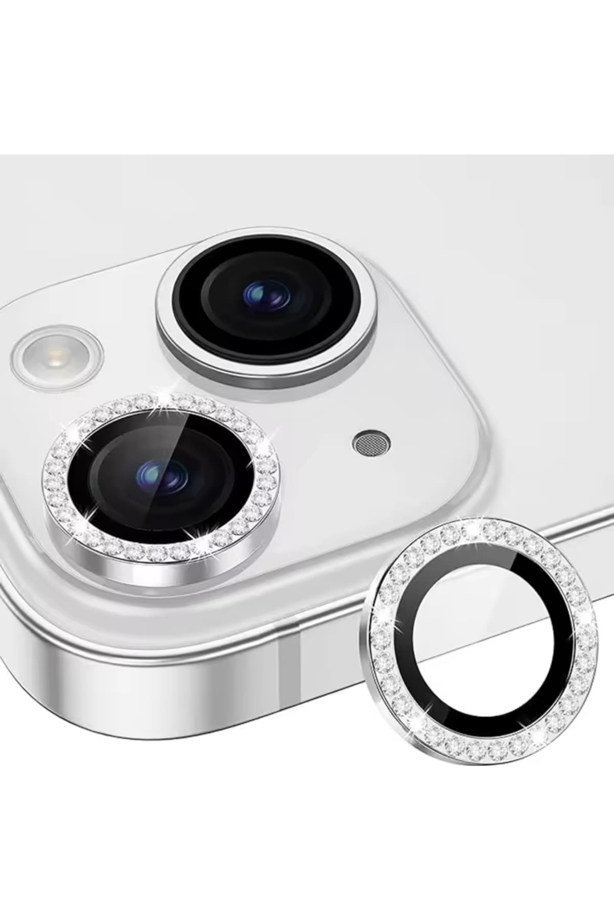 محافظ لنز دوربین Go Aksesuar گلیتر الماسی نگیندار iPhone 13/13 Mini محافظ لنز دوربین Go Aksesuar گلیتر الماسی نگیندار iPhone 13/13 Mini