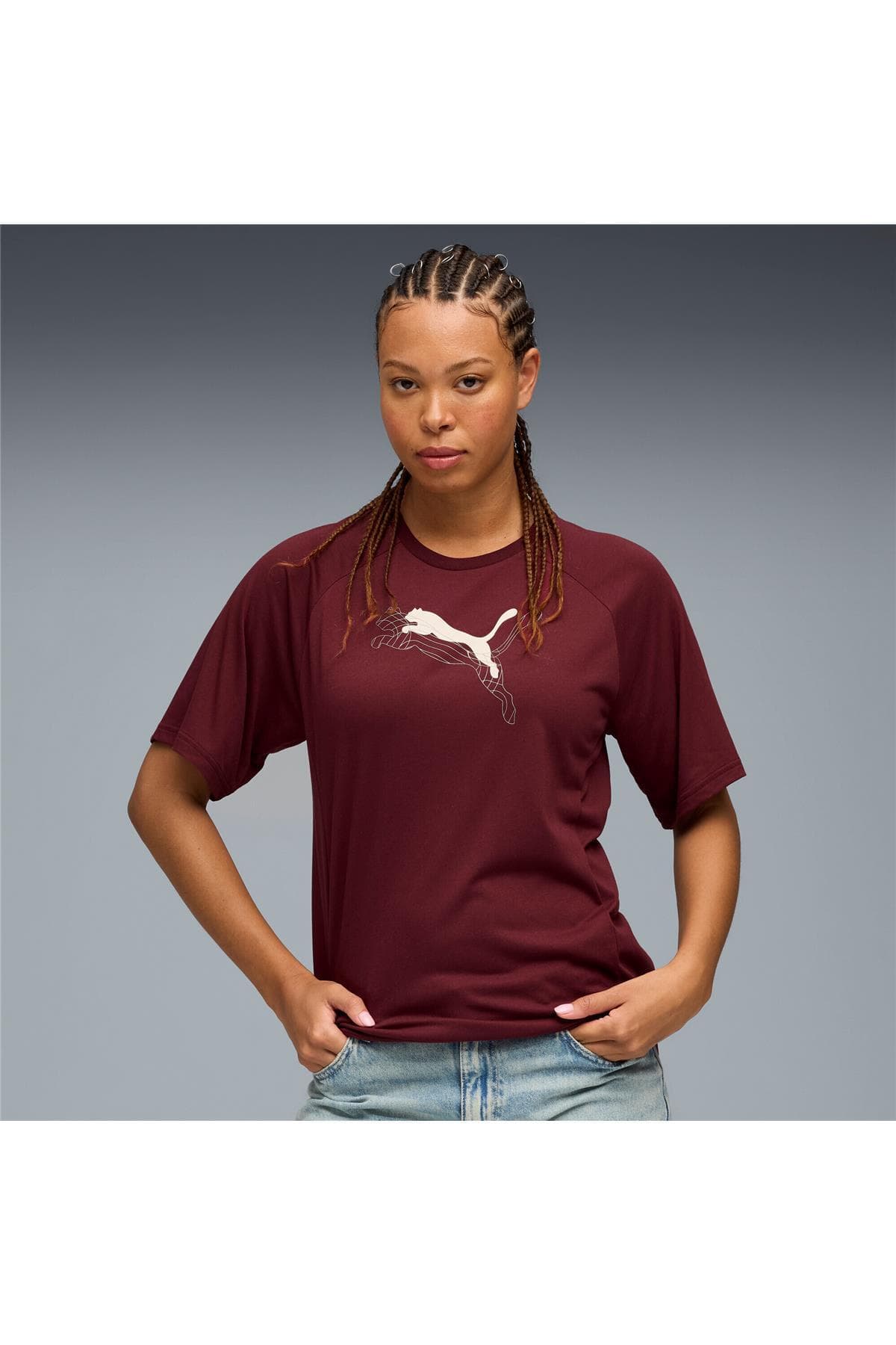 تیشرت زنانه Puma گرافیکی Evostripe مدل 688139 96 تیشرت زنانه Puma گرافیکی Evostripe مدل 688139 96