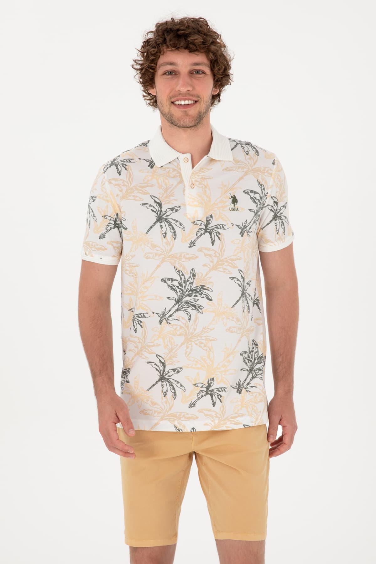 تیشرت مردانه U.S. Polo Assn. فیت معمولی یقه پولو سفید مدل 50300401-VR013 تیشرت مردانه U.S. Polo Assn. فیت معمولی یقه پولو سفید مدل 50300401-VR013