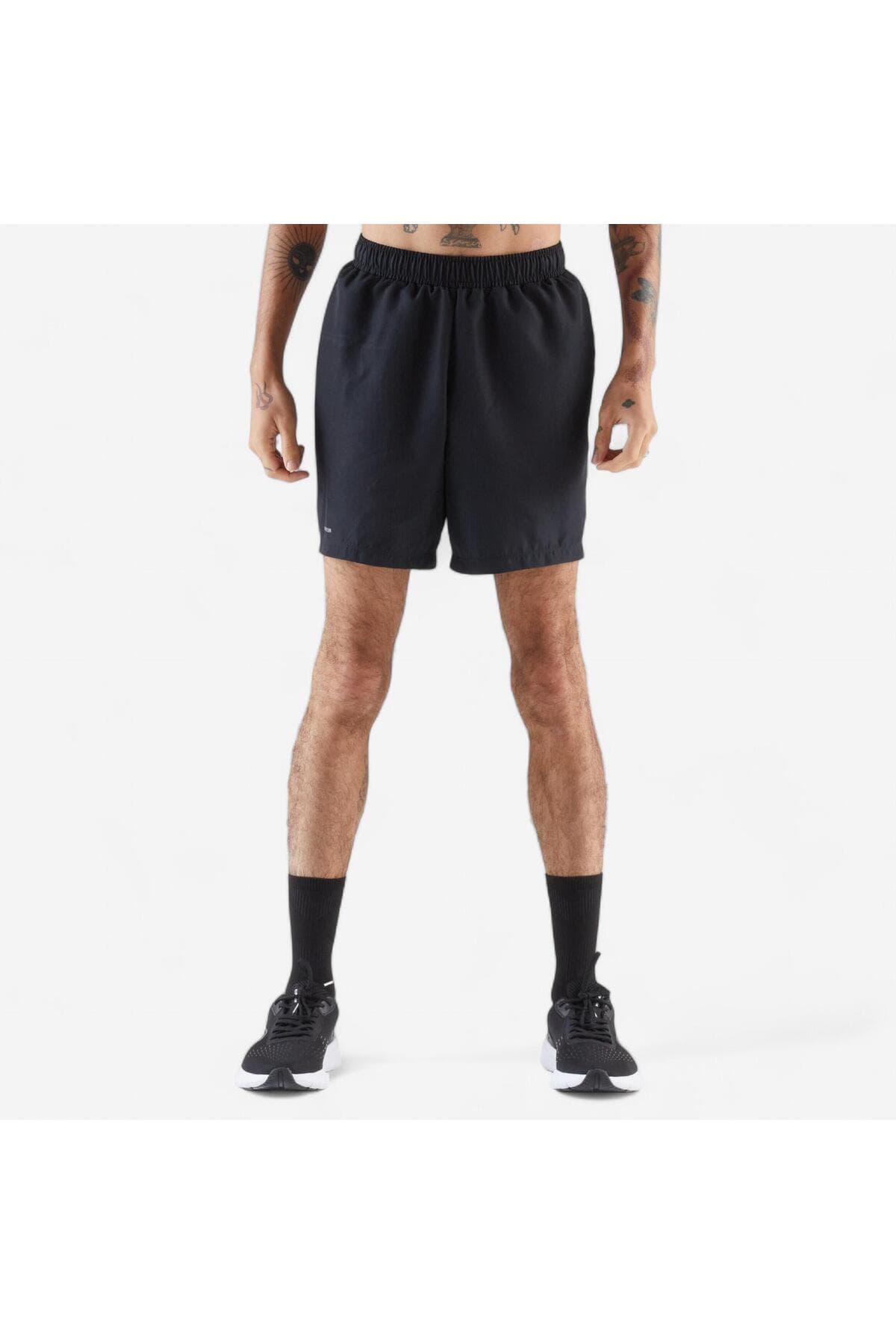 شورت دویدن مردانه Decathlon Kiprun مشکی مدل Run 100 شورت دویدن مردانه Decathlon Kiprun مشکی مدل Run 100