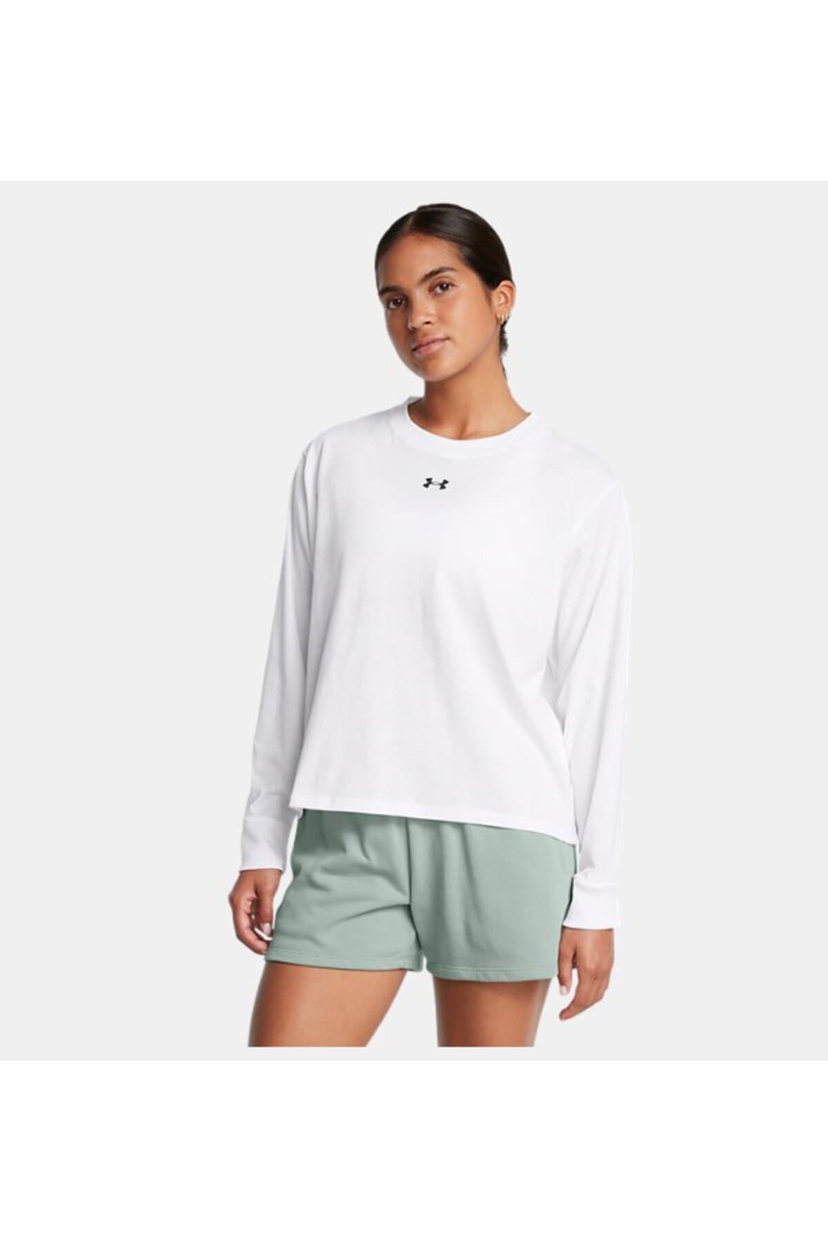 تیشرت آستین بلند زنانه Under Armour UA Boxy مدل 1387314-100 تیشرت آستین بلند زنانه Under Armour UA Boxy مدل 1387314-100