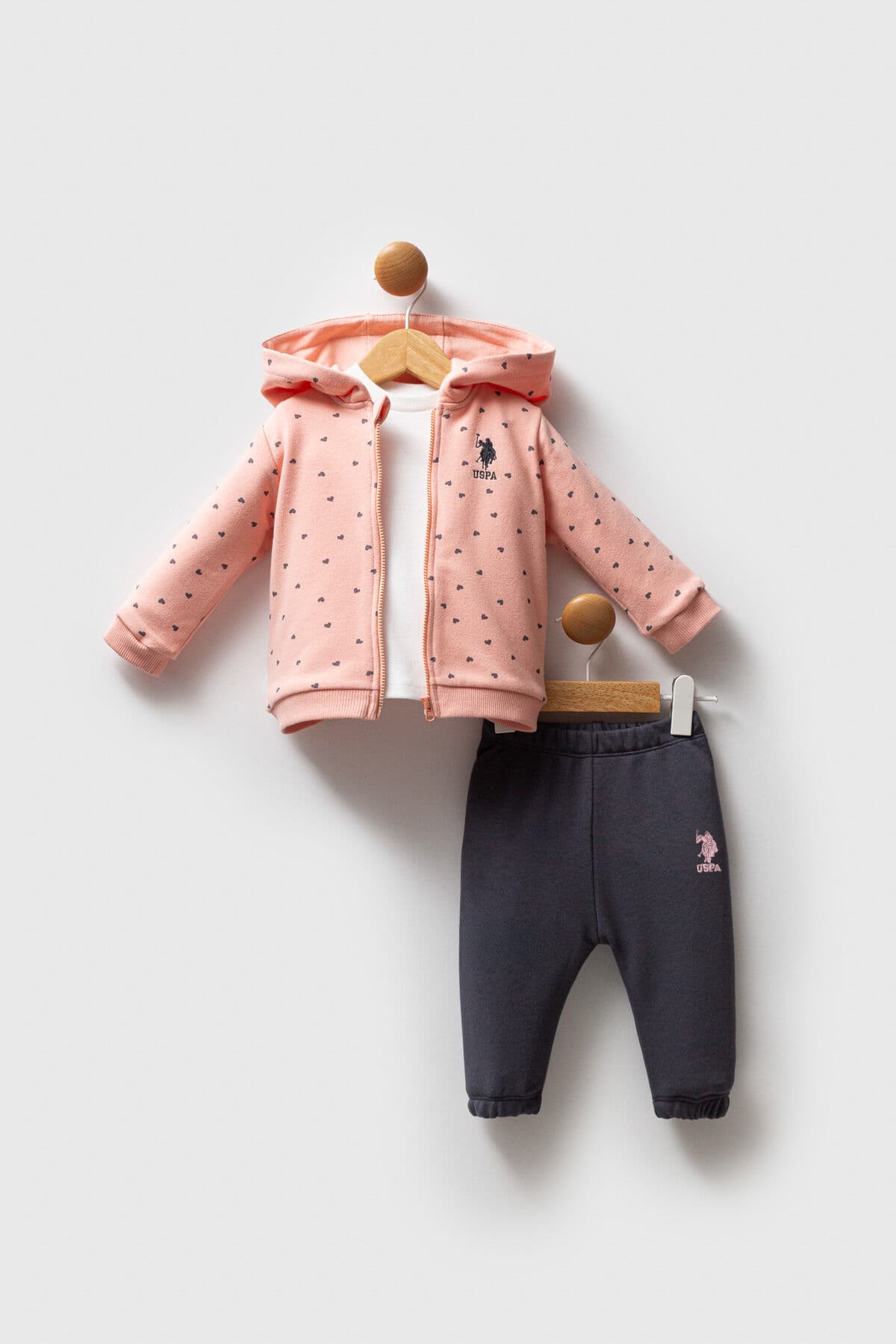 ست دخترانه U.S. Polo Assn. نارنجی ست دخترانه U.S. Polo Assn. نارنجی
