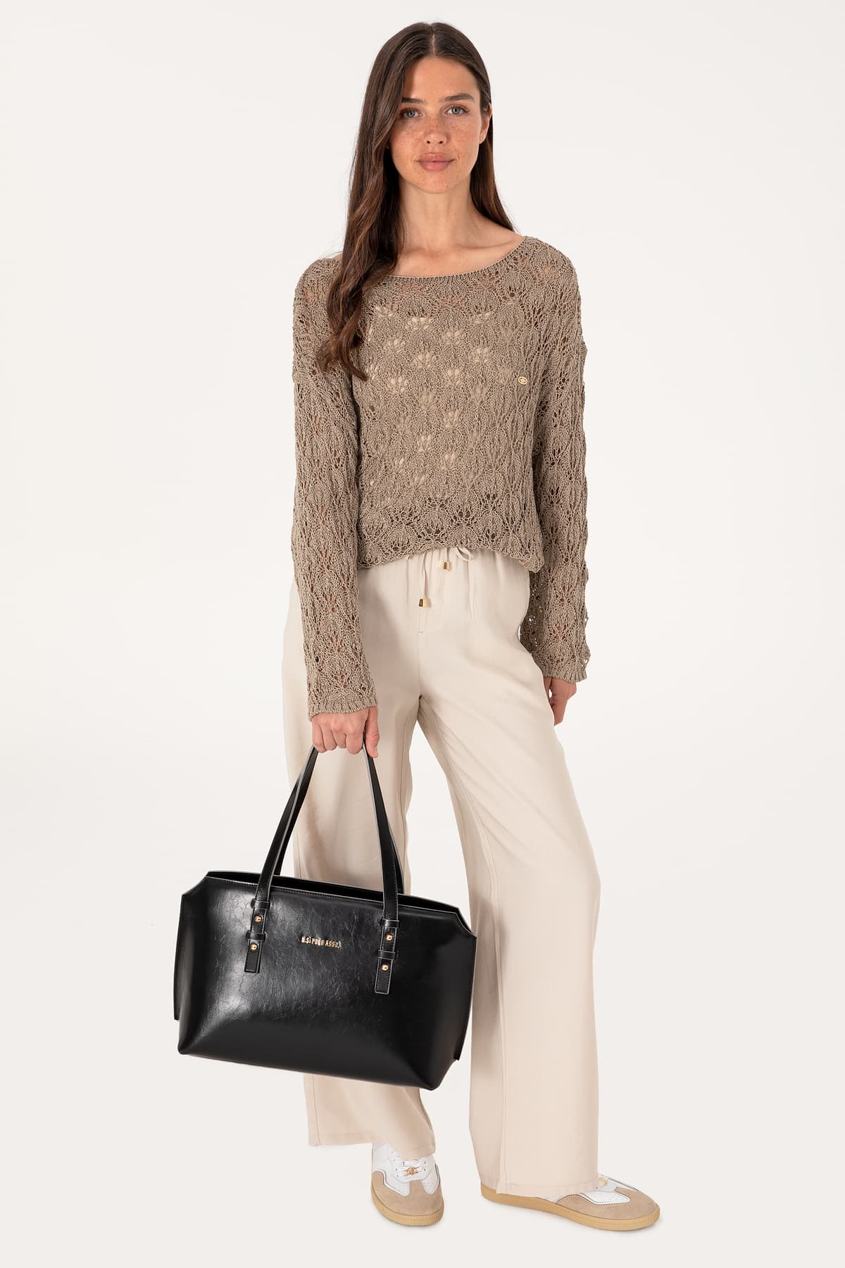 کیف دوشی زنانه U.S. Polo Assn. مشکی مدل 50319175-VR046 کیف دوشی زنانه U.S. Polo Assn. مشکی مدل 50319175-VR046