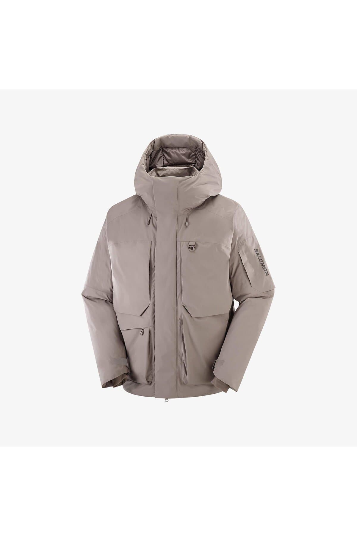 کاپشن یونیسکس Salomon پردار ضدآب OUTLIFE مدل Montu آهنی LC2642400 کاپشن یونیسکس Salomon پردار ضدآب OUTLIFE مدل Montu آهنی LC2642400