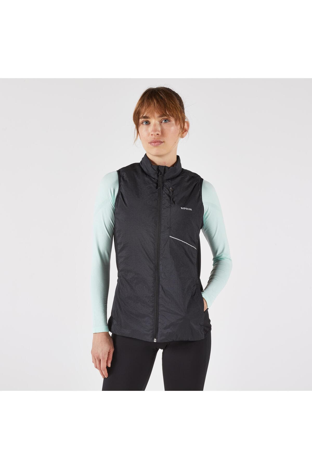 جلیقه دویدن زنانه Decathlon Kiprun مشکی مدل SM 500 Run Warm جلیقه دویدن زنانه Decathlon Kiprun مشکی مدل SM 500 Run Warm