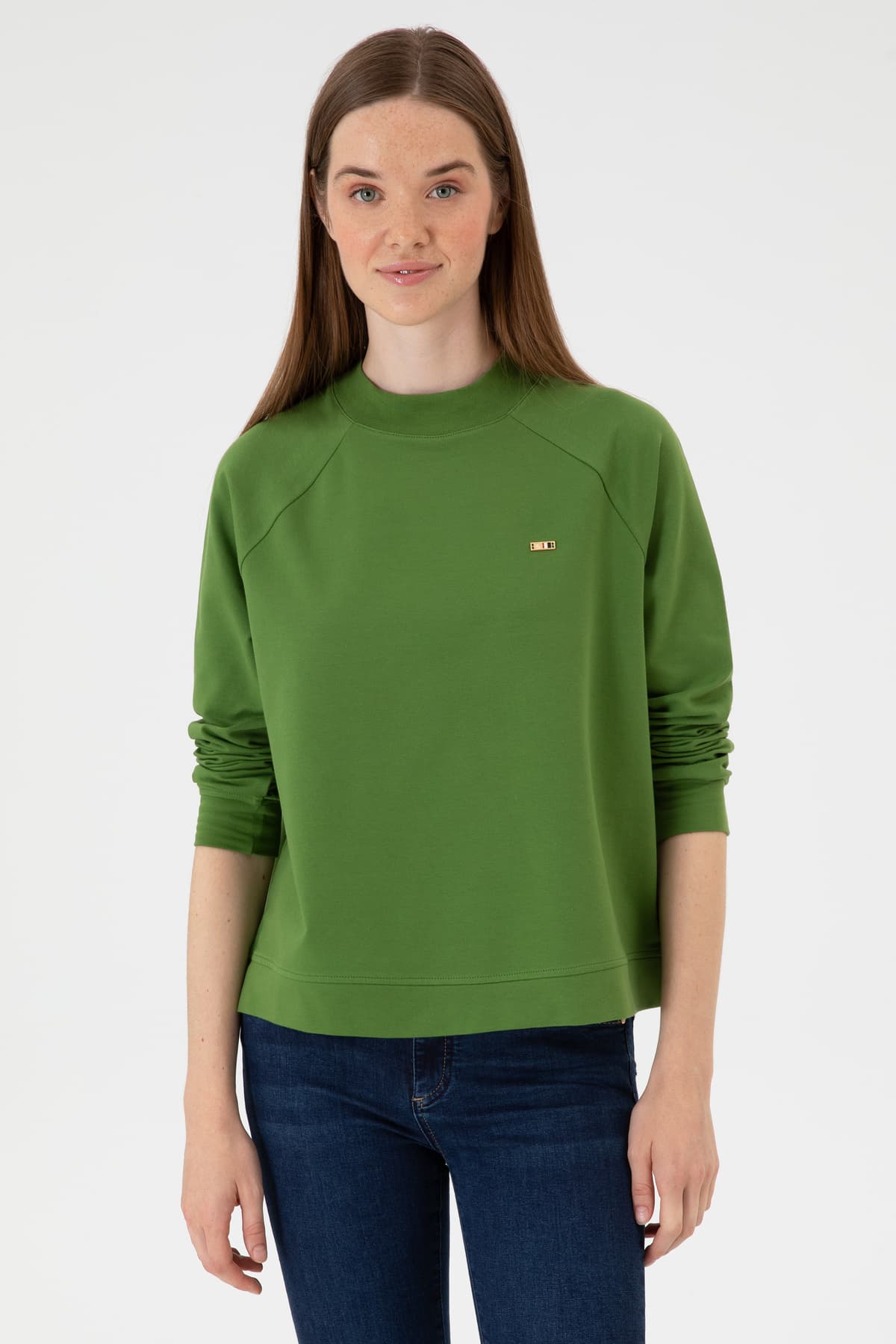 سویشرت زنانه U.S. Polo Assn. سرمهای یقه گرد فیت معمولی مدل 50313610-VR033 سویشرت زنانه U.S. Polo Assn. سرمهای یقه گرد فیت معمولی مدل 50313610-VR033