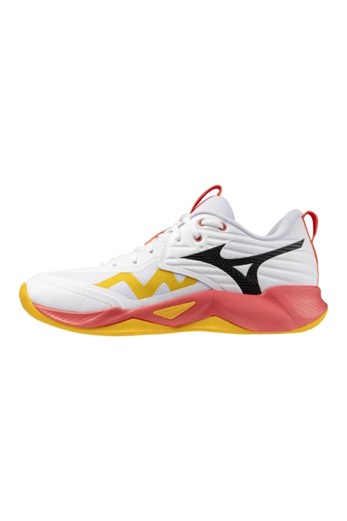 کفش والیبال یونیسکس Mizuno Wave Momentum Pro MID سفید نارنجی کفش والیبال یونیسکس Mizuno Wave Momentum Pro MID سفید نارنجی