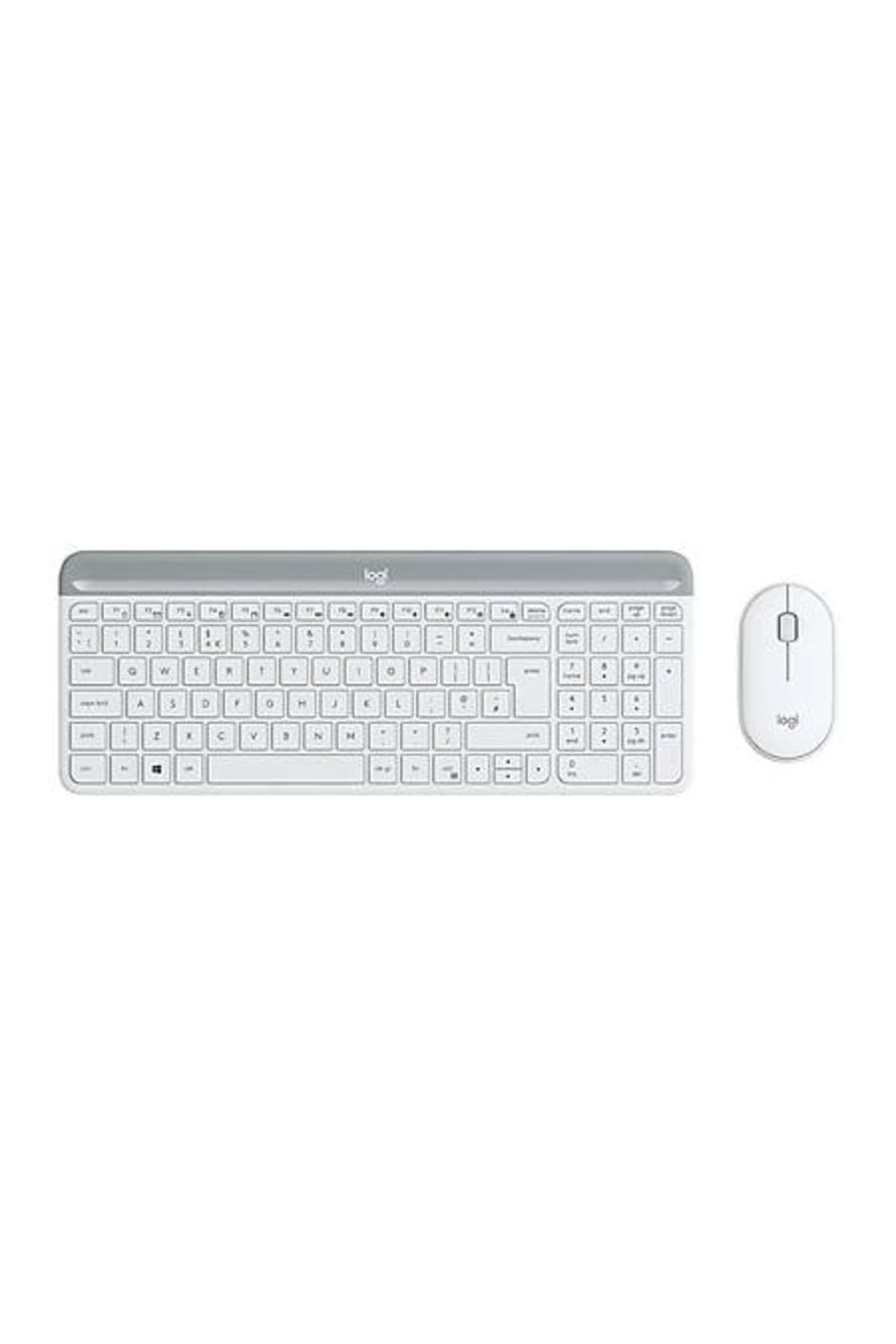 ست کیبورد و ماوس بیسیم باریک ترکی logitech سفید مدل 920-009436 ست کیبورد و ماوس بیسیم باریک ترکی logitech سفید مدل 920-009436
