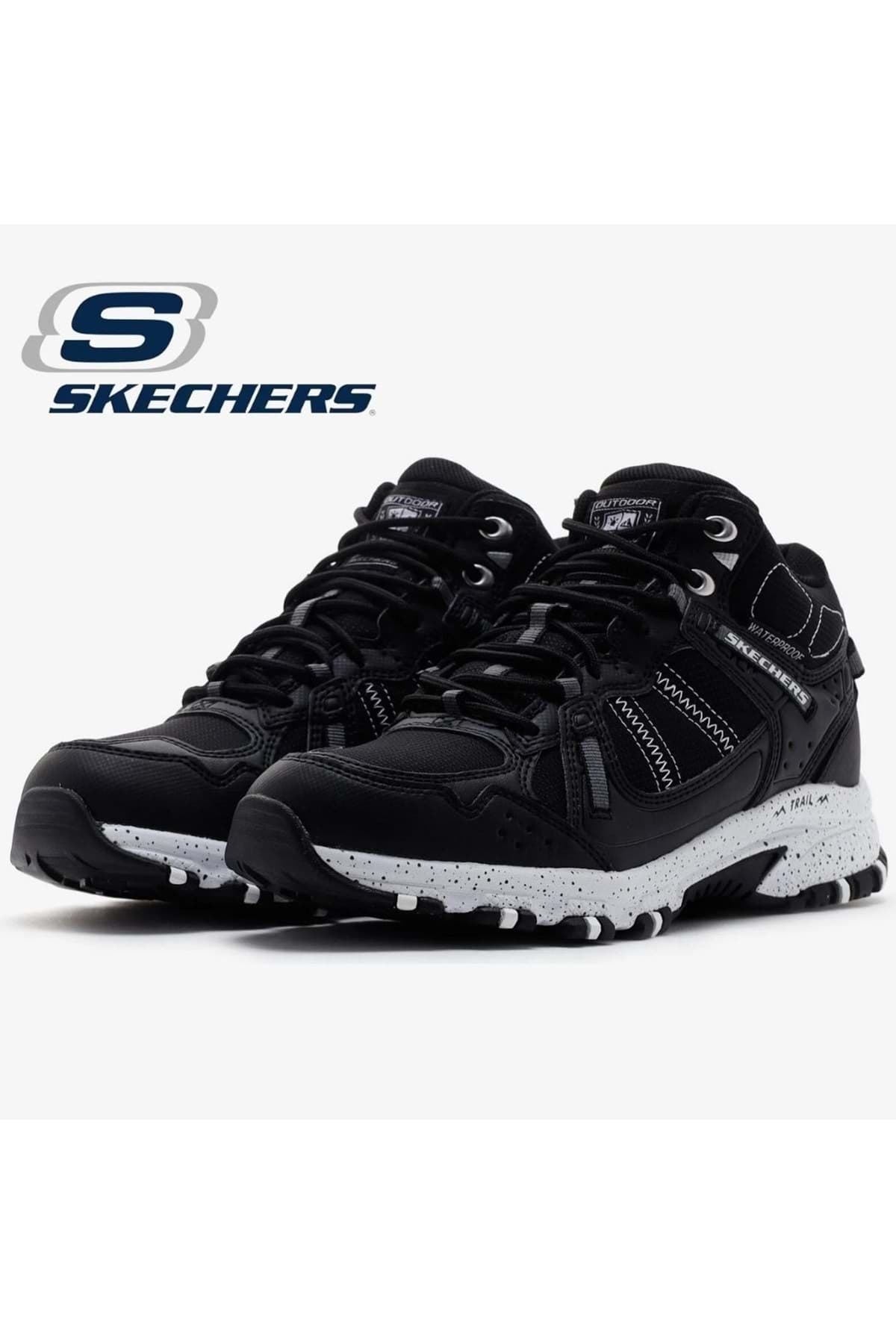 بوت یونیسکس Skechers ضدآب فضای باز سیاه-سفید Hillcrest-Bound Peak مدل 180021 بوت یونیسکس Skechers ضدآب فضای باز سیاه-سفید Hillcrest-Bound Peak مدل 180021