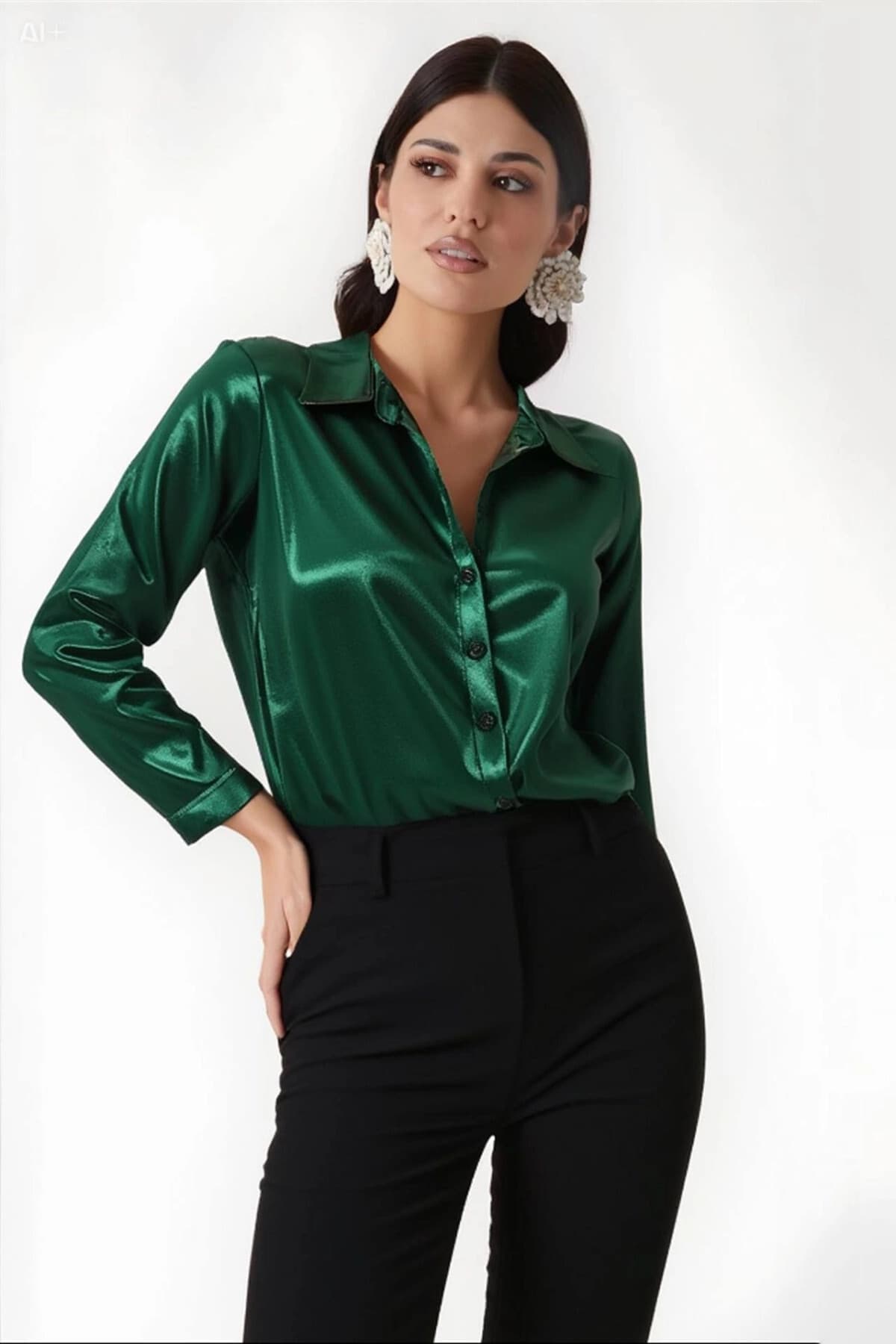 پیراهن زنانه hazelin سبز زمردی ساتن ریزشی سبک مدل HZL22W-BD139641 پیراهن زنانه hazelin سبز زمردی ساتن ریزشی سبک مدل HZL22W-BD139641