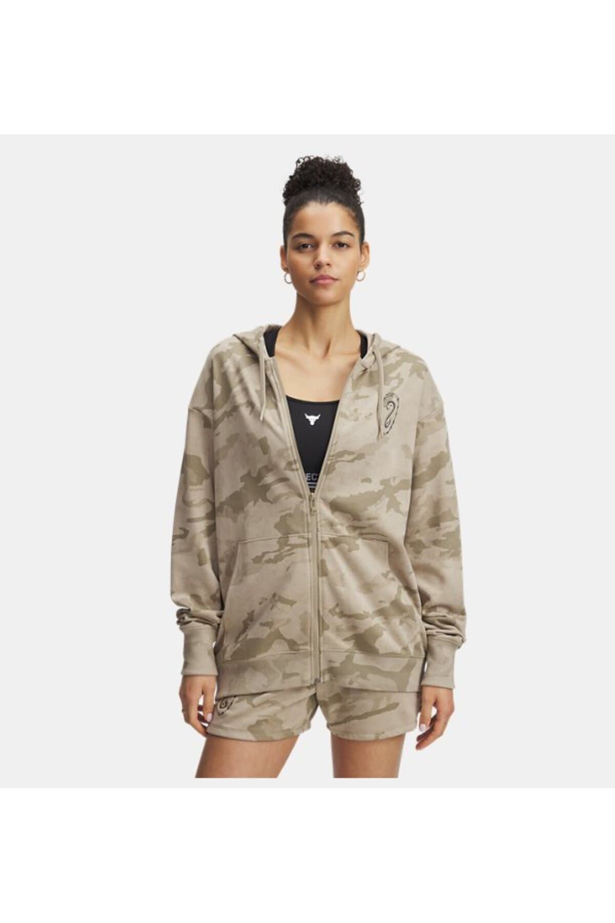 ژاکت زنانه Under Armour UA Project Rock ضخیم زیپدار مدل 1389708-299 ژاکت زنانه Under Armour UA Project Rock ضخیم زیپدار مدل 1389708-299