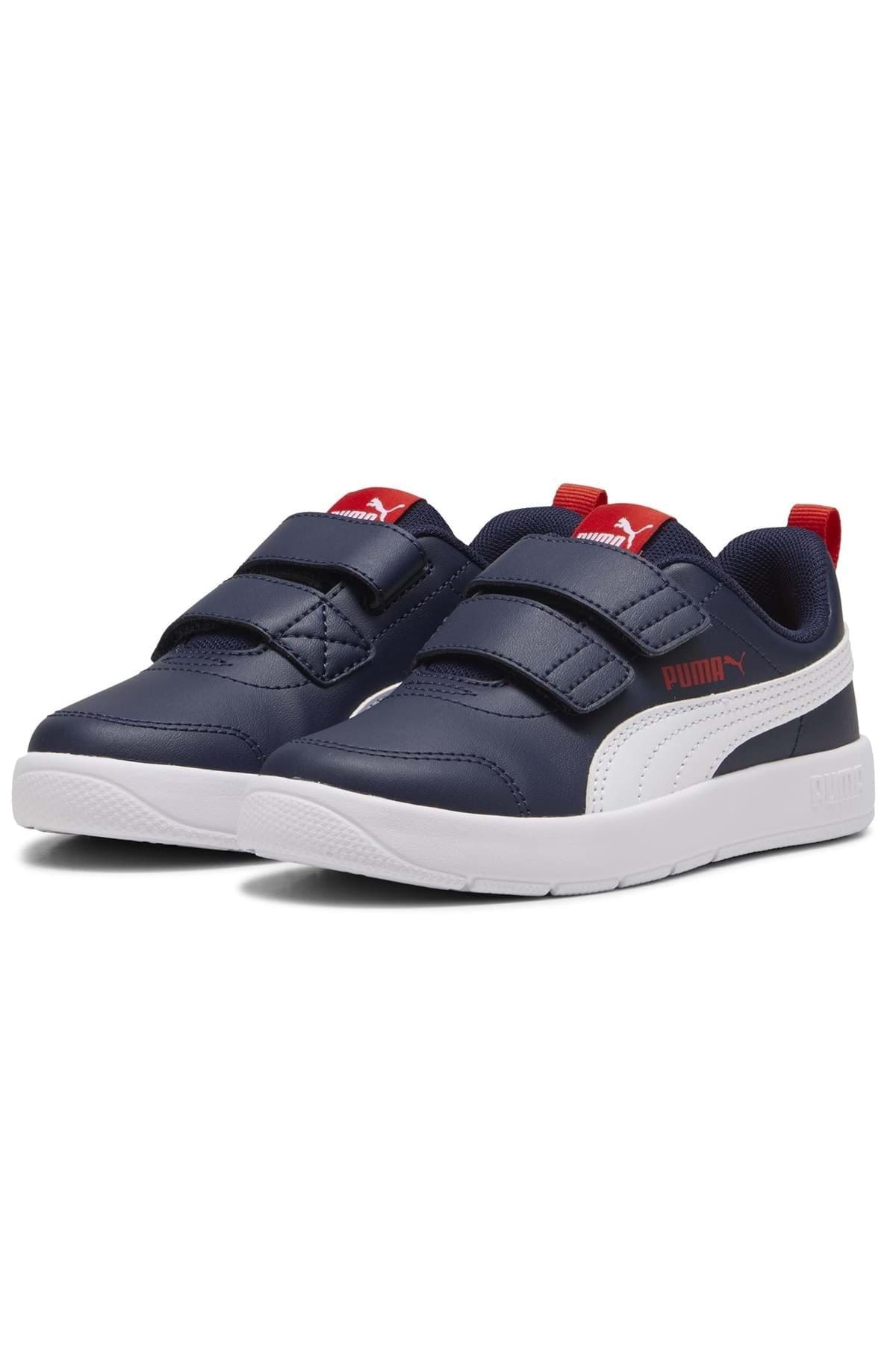 کفش ورزشی کودکانه Puma ارتوپدی مدل Courtflex V3 V PS 397642 سرمهای کفش ورزشی کودکانه Puma ارتوپدی مدل Courtflex V3 V PS 397642 سرمهای