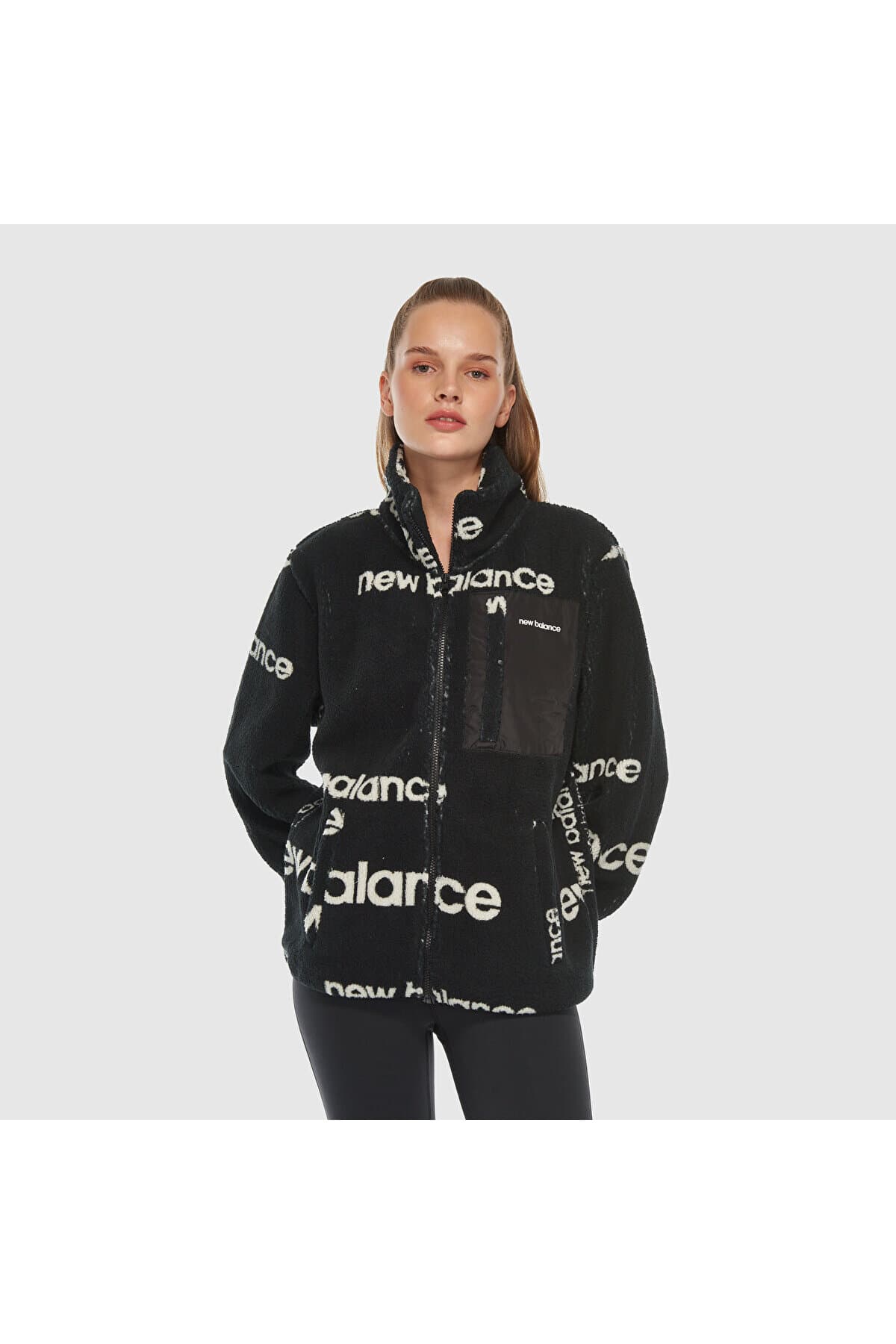 ژاکت یونیسکس New Balance پولار مشکی مدل UNC3358 ژاکت یونیسکس New Balance پولار مشکی مدل UNC3358