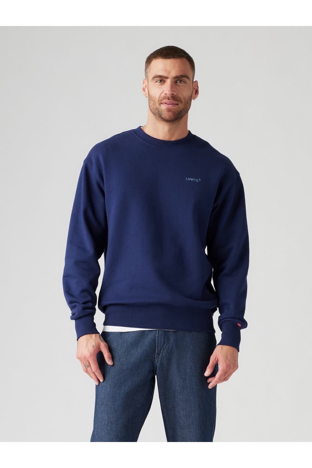 سوئیشرت مردانه Levi's یقه گرد سرمهای مدل A9244-0002 سوئیشرت مردانه Levi's یقه گرد سرمهای مدل A9244-0002