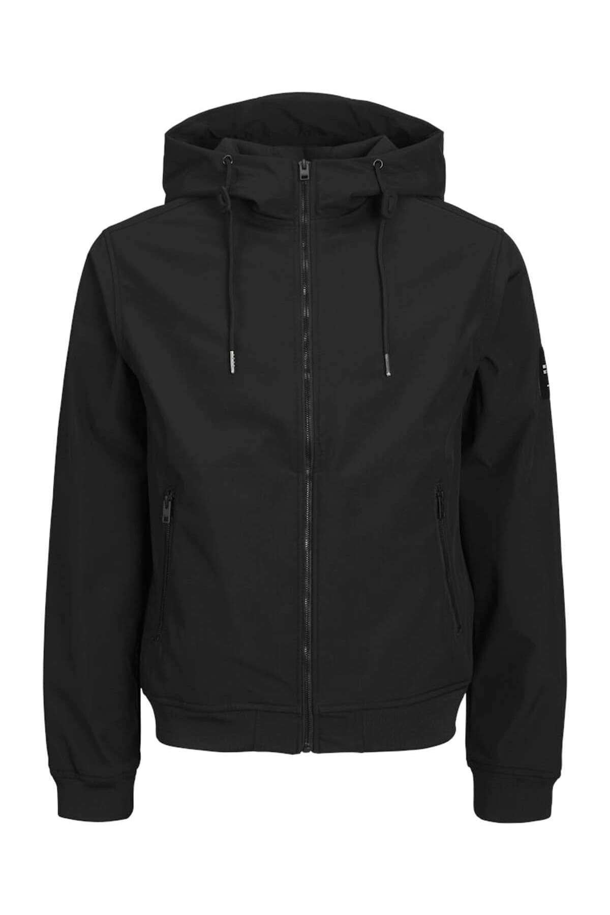 ژاکت مردانه Jack & Jones سافتشل مشکی مدل 12236300 ژاکت مردانه Jack & Jones سافتشل مشکی مدل 12236300