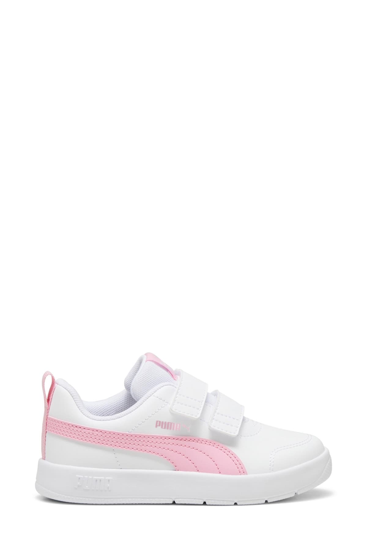 کفش اسنیکر دخترانه Puma سفید مدل Courtflex V3 V PS کفش اسنیکر دخترانه Puma سفید مدل Courtflex V3 V PS