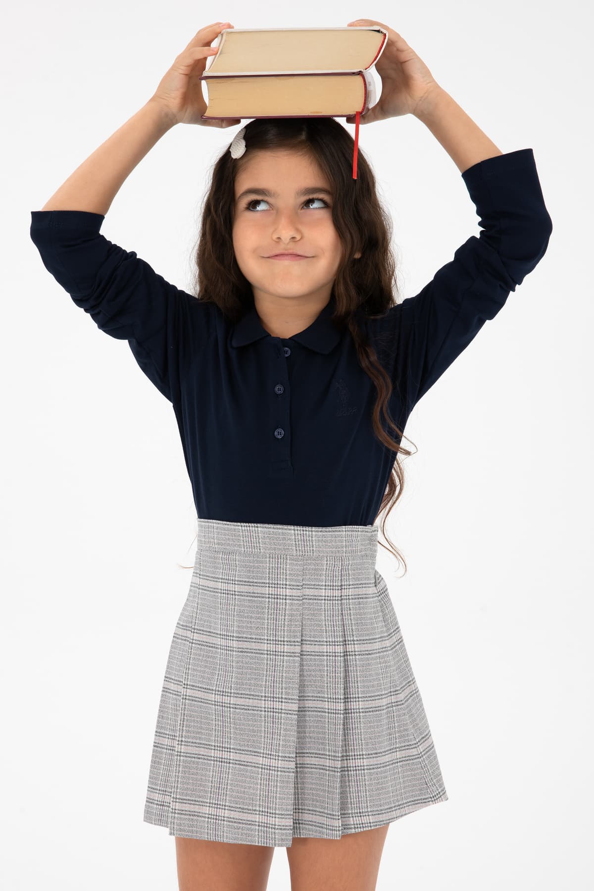سویشرت دخترانه مشکی یقه پولو U.S. Polo Assn. مدل 50296377-VR046 سویشرت دخترانه مشکی یقه پولو U.S. Polo Assn. مدل 50296377-VR046