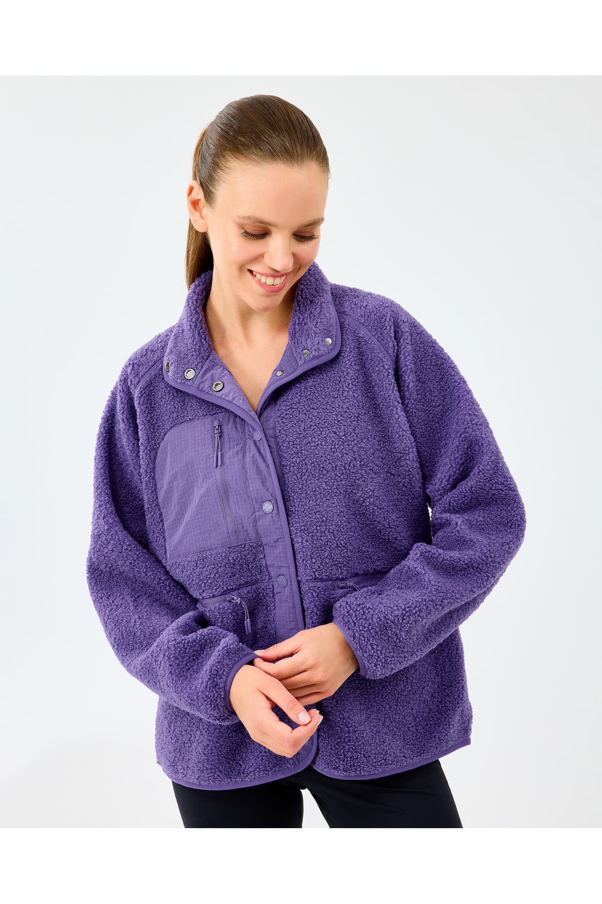 کاپشن زنانه Skechers بنفش SKECH SHERPA Fusion Pull Over مدل S2520218-0277 کاپشن زنانه Skechers بنفش SKECH SHERPA Fusion Pull Over مدل S2520218-0277