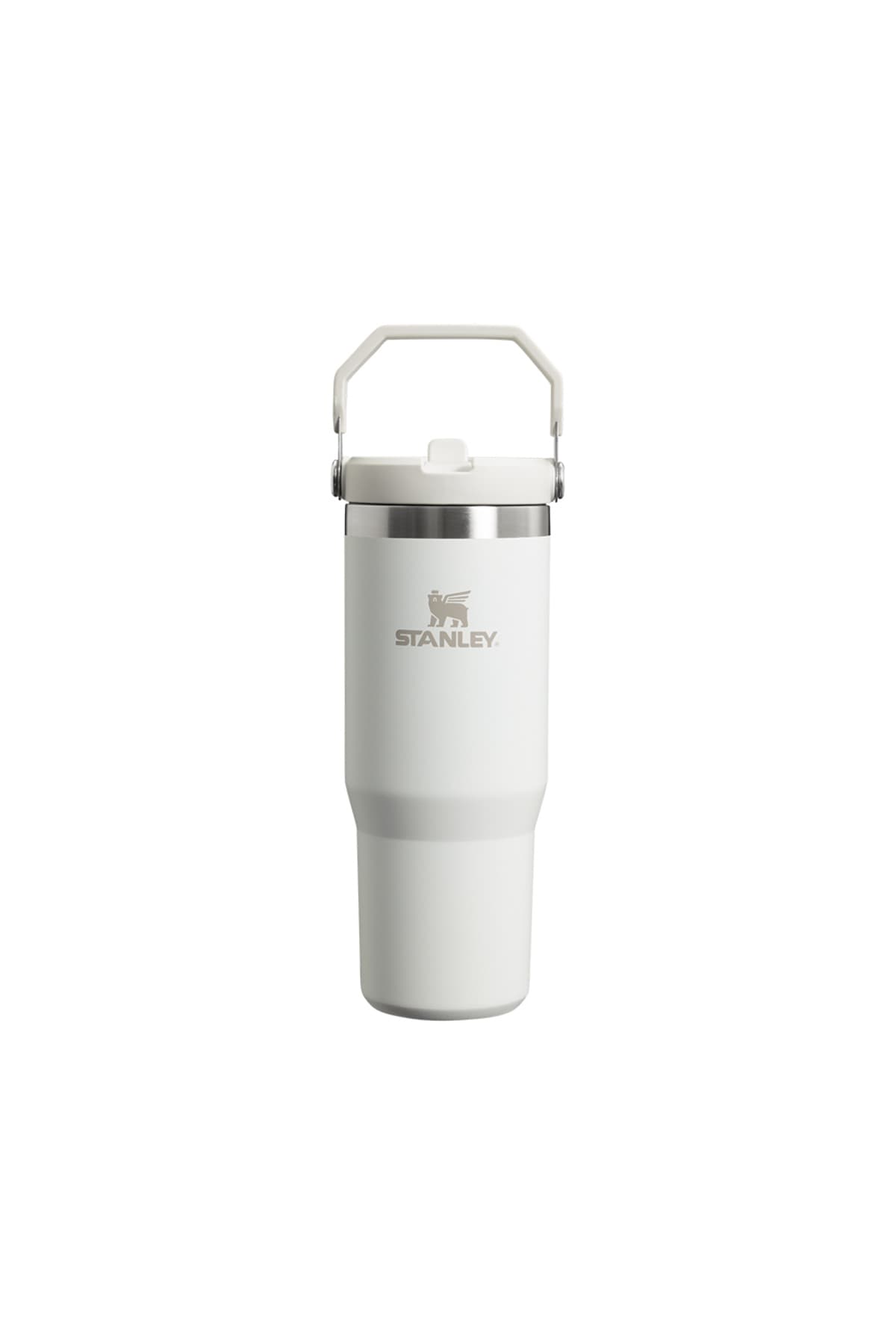 ماگ سفری نیدار Stanley Iceflow™ Flip Straw Tumbler سفید یخی 0.89L ماگ سفری نیدار Stanley Iceflow™ Flip Straw Tumbler سفید یخی 0.89L