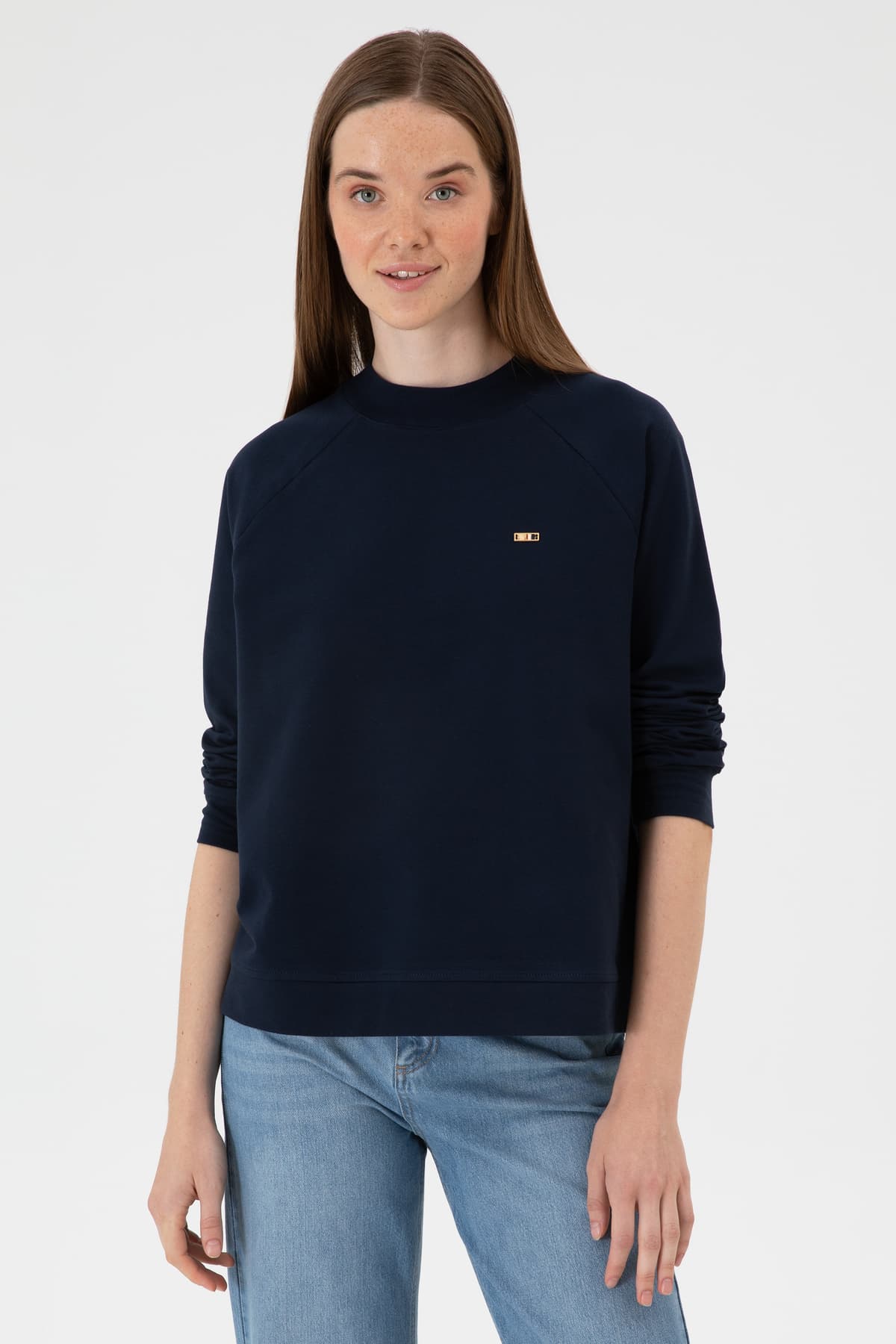 سویشرت زنانه U.S. Polo Assn. سرمهای یقه گرد فیت معمولی مدل 50313610-VR033 سویشرت زنانه U.S. Polo Assn. سرمهای یقه گرد فیت معمولی مدل 50313610-VR033