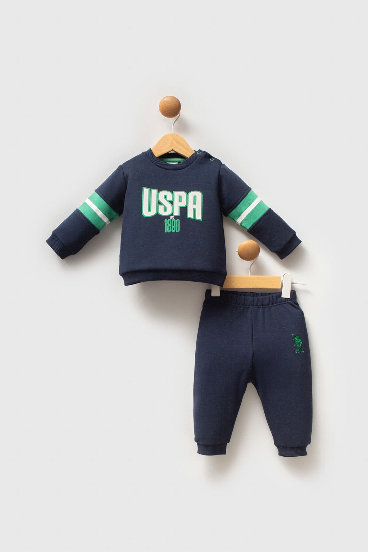 ست لباس نوزادی پسرانه U.S. Polo Assn. سرمهای ست لباس نوزادی پسرانه U.S. Polo Assn. سرمهای