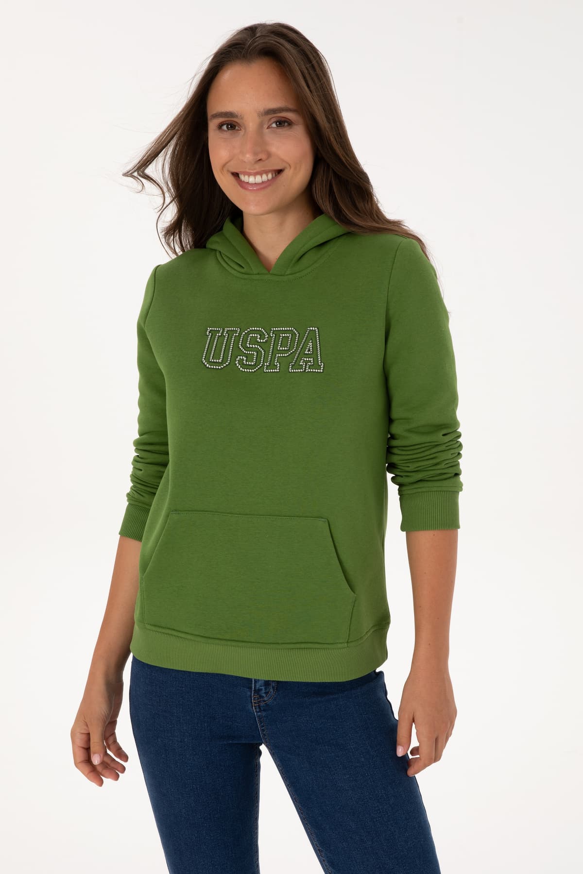 سوئیشرت زنانه U.S. Polo Assn. کلاهدار سبز شاردون بیسیک مدل 50313566-VR054 سوئیشرت زنانه U.S. Polo Assn. کلاهدار سبز شاردون بیسیک مدل 50313566-VR054