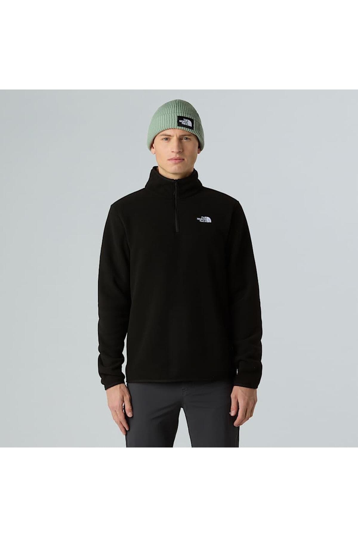 بلوز پلار مردانه The North Face Glacier Fleece زیپدار مشکی بلوز پلار مردانه The North Face Glacier Fleece زیپدار مشکی