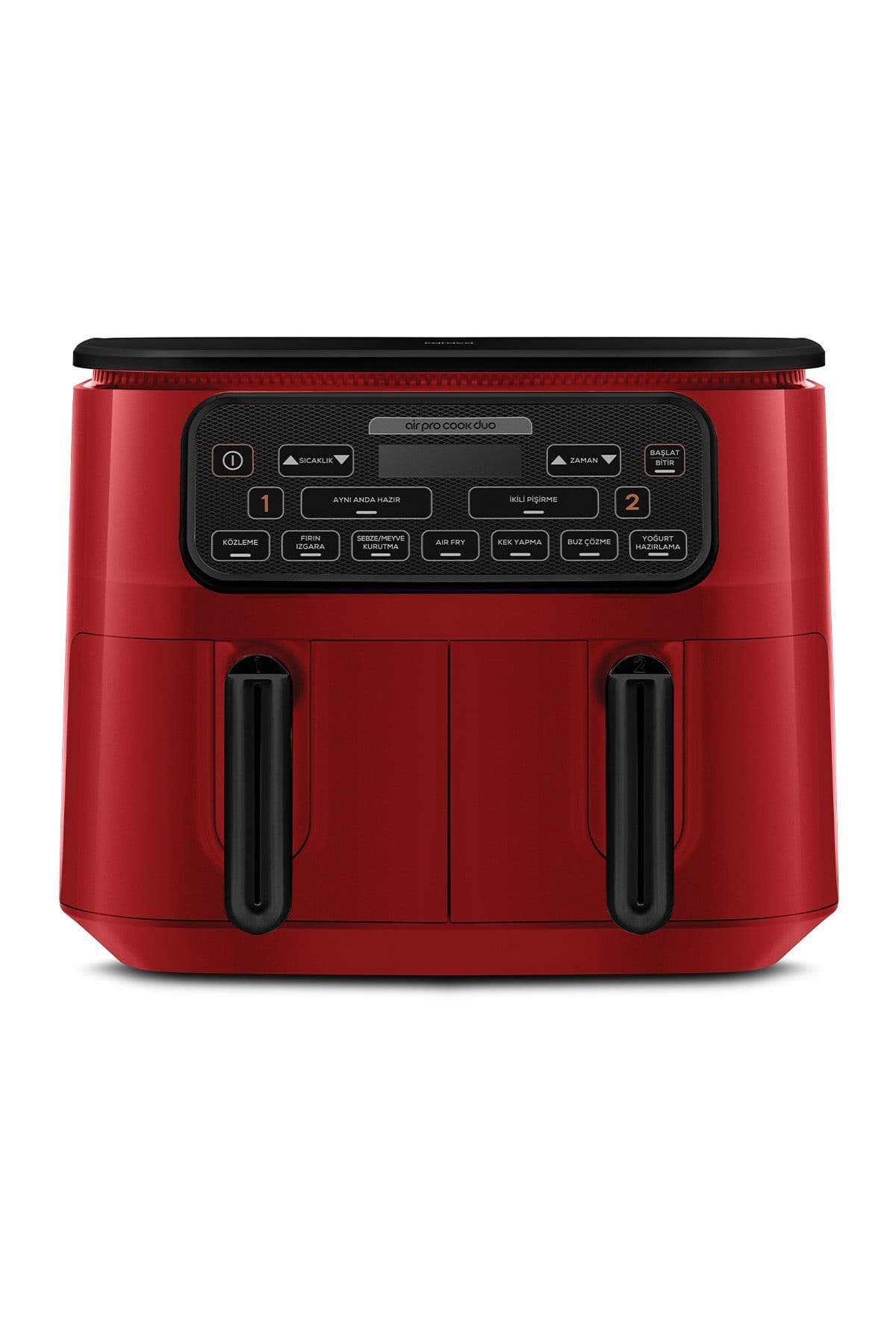 سرخکن بدون روغن Karaca Air Pro Cook Duo Köz Xxxl 4+4 لیتری یاقوتی 8 نفره سرخکن بدون روغن Karaca Air Pro Cook Duo Köz Xxxl 4+4 لیتری یاقوتی 8 نفره