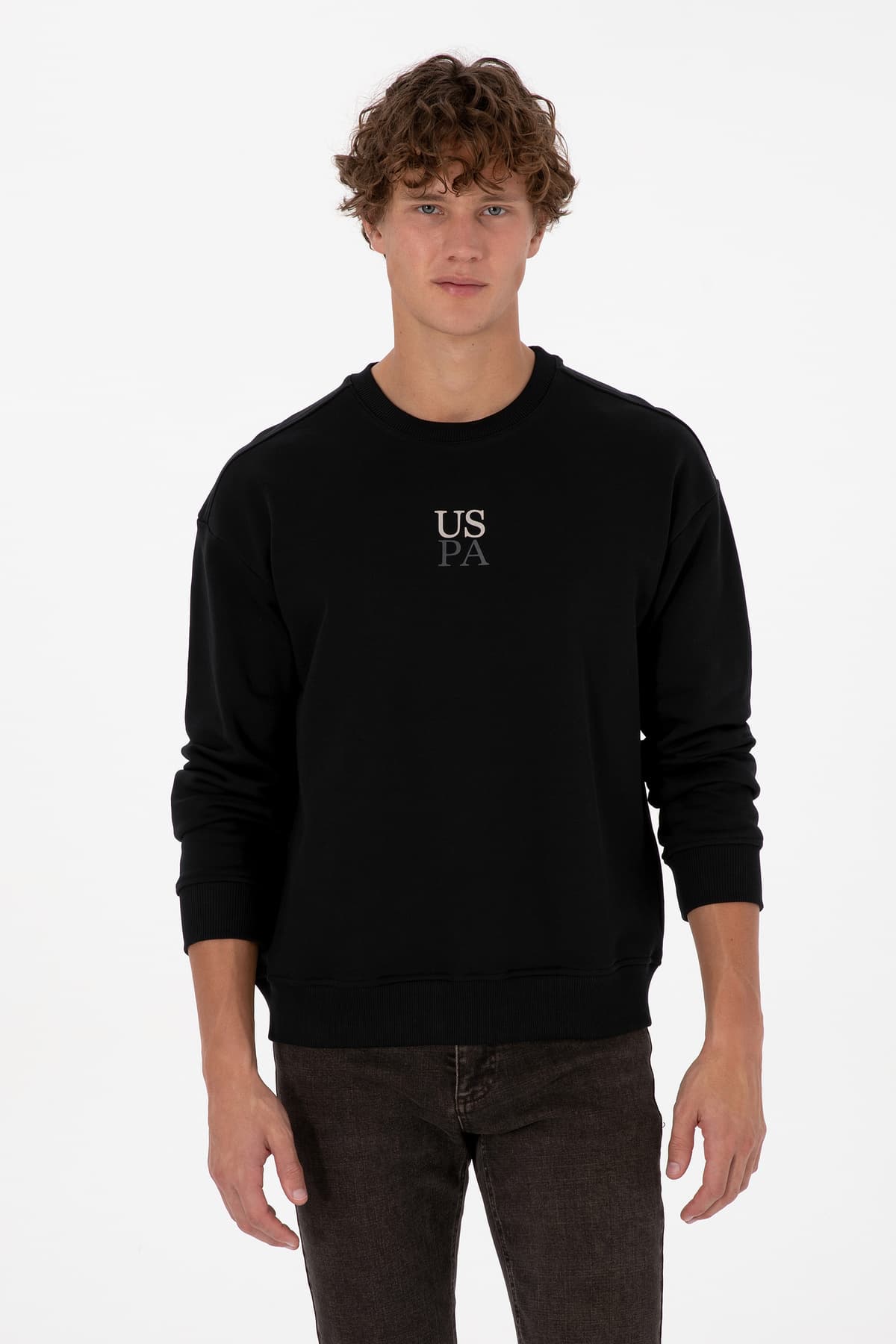سویشرت مردانه U.S. Polo Assn. یقه گرد فیت راحتی مشکی ساده مدل 50313760-VR046 سویشرت مردانه U.S. Polo Assn. یقه گرد فیت راحتی مشکی ساده مدل 50313760-VR046