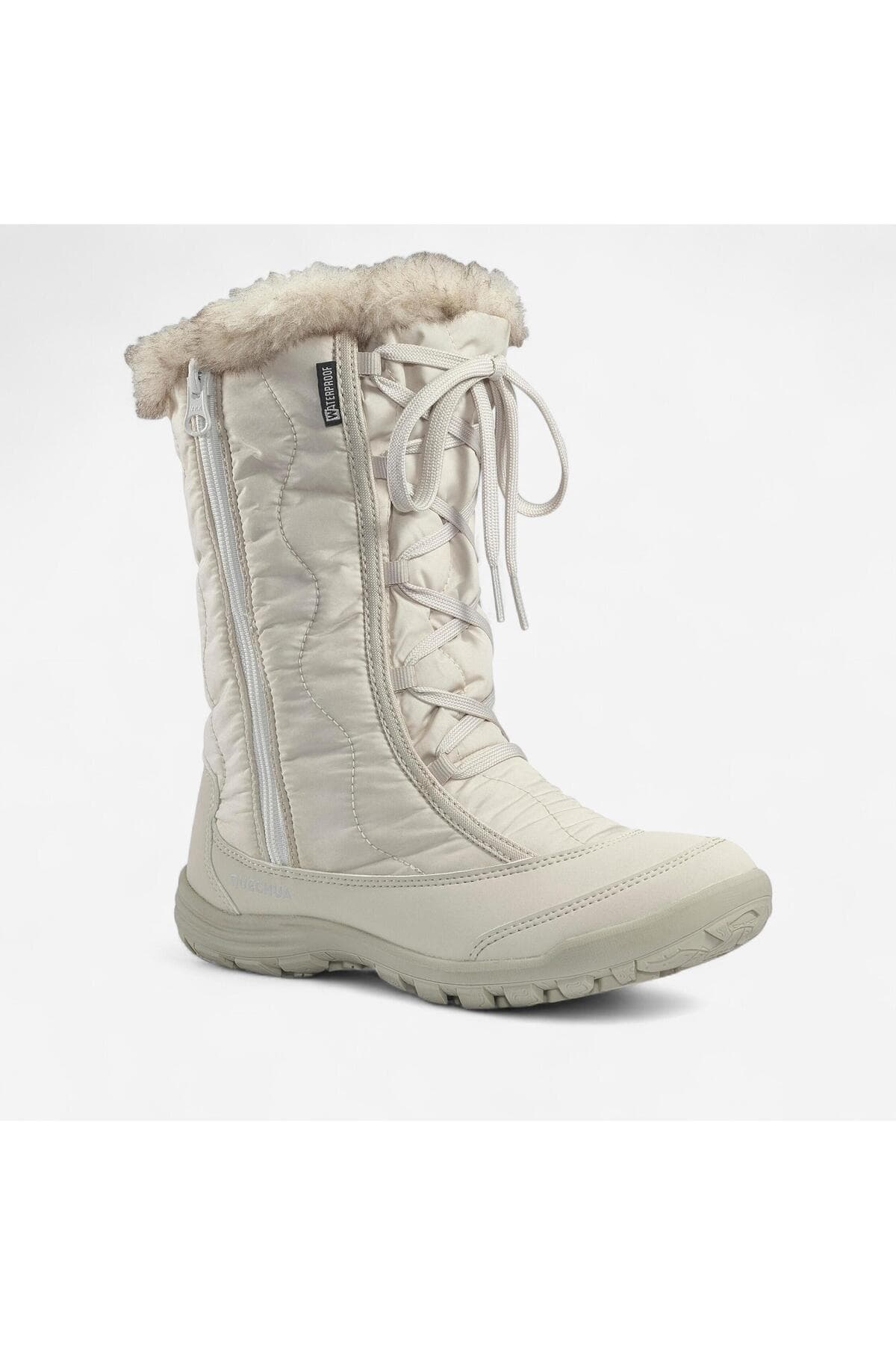 چکمه برفی کودکانه Decathlon Quechua گرم و ضدآب سفید مدل SH500 چکمه برفی کودکانه Decathlon Quechua گرم و ضدآب سفید مدل SH500