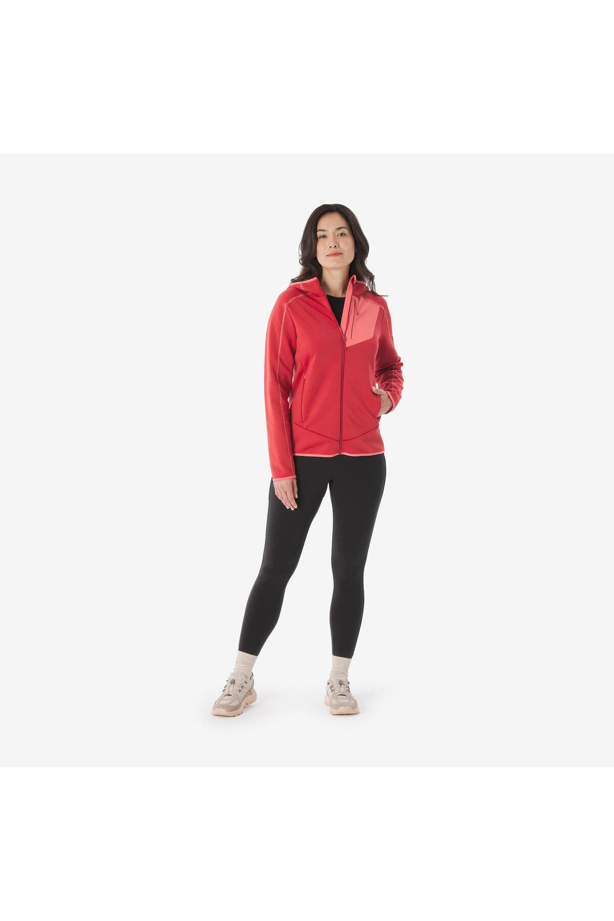 پولار زنانه Decathlon Quechua اوتدور قرمز مدل MH500 پولار زنانه Decathlon Quechua اوتدور قرمز مدل MH500