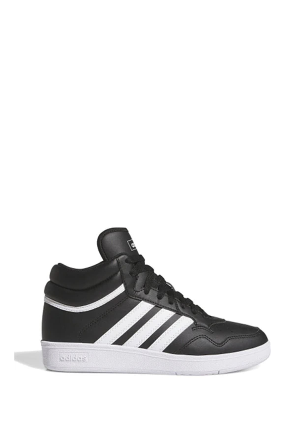 کفش اسنیکر کودکانه adidas Hoops 4.0 Mid مشکی مدل JI3477 کفش اسنیکر کودکانه adidas Hoops 4.0 Mid مشکی مدل JI3477