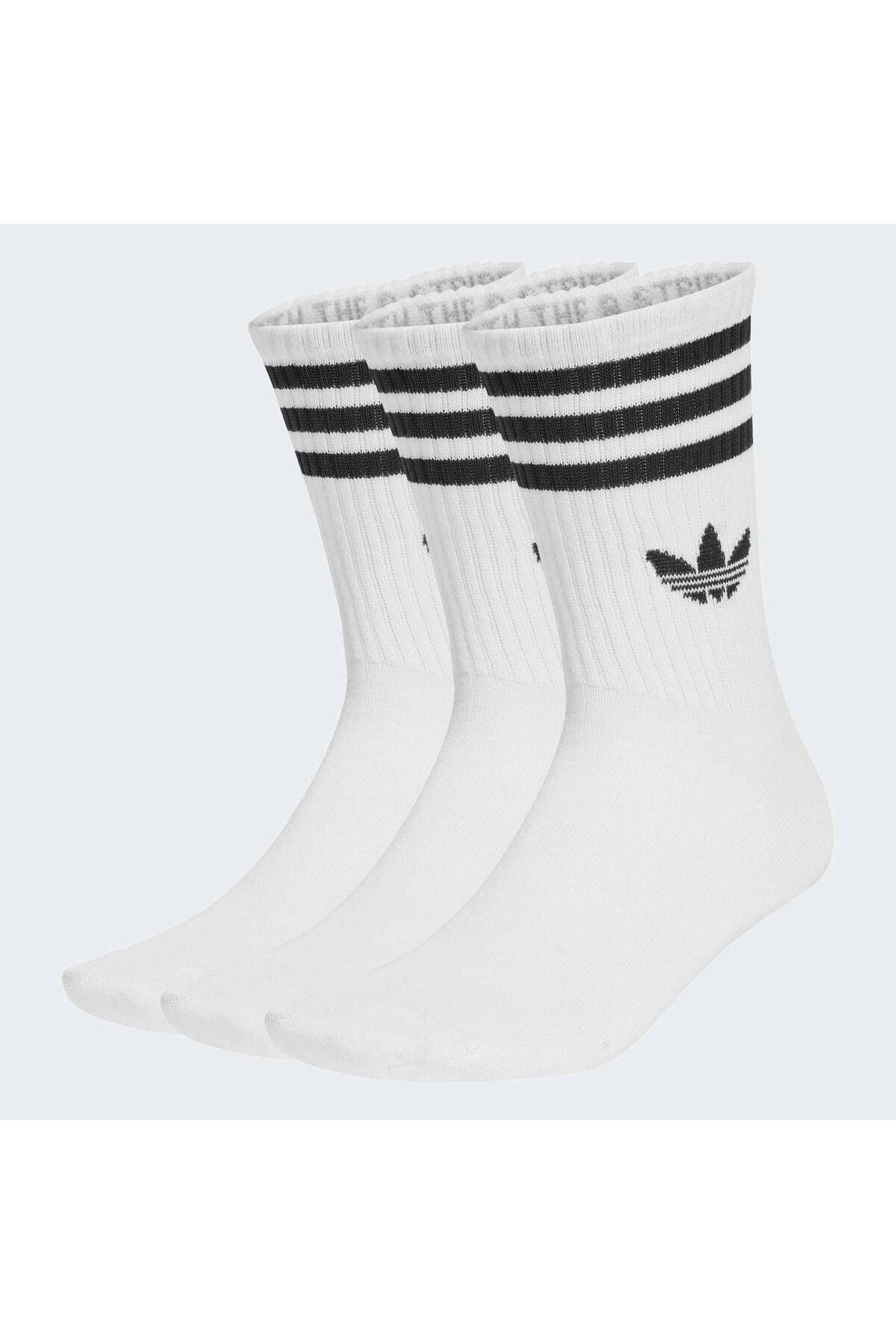 جوراب زنانه adidas سفید 3 عددی مدل JV7401 جوراب زنانه adidas سفید 3 عددی مدل JV7401