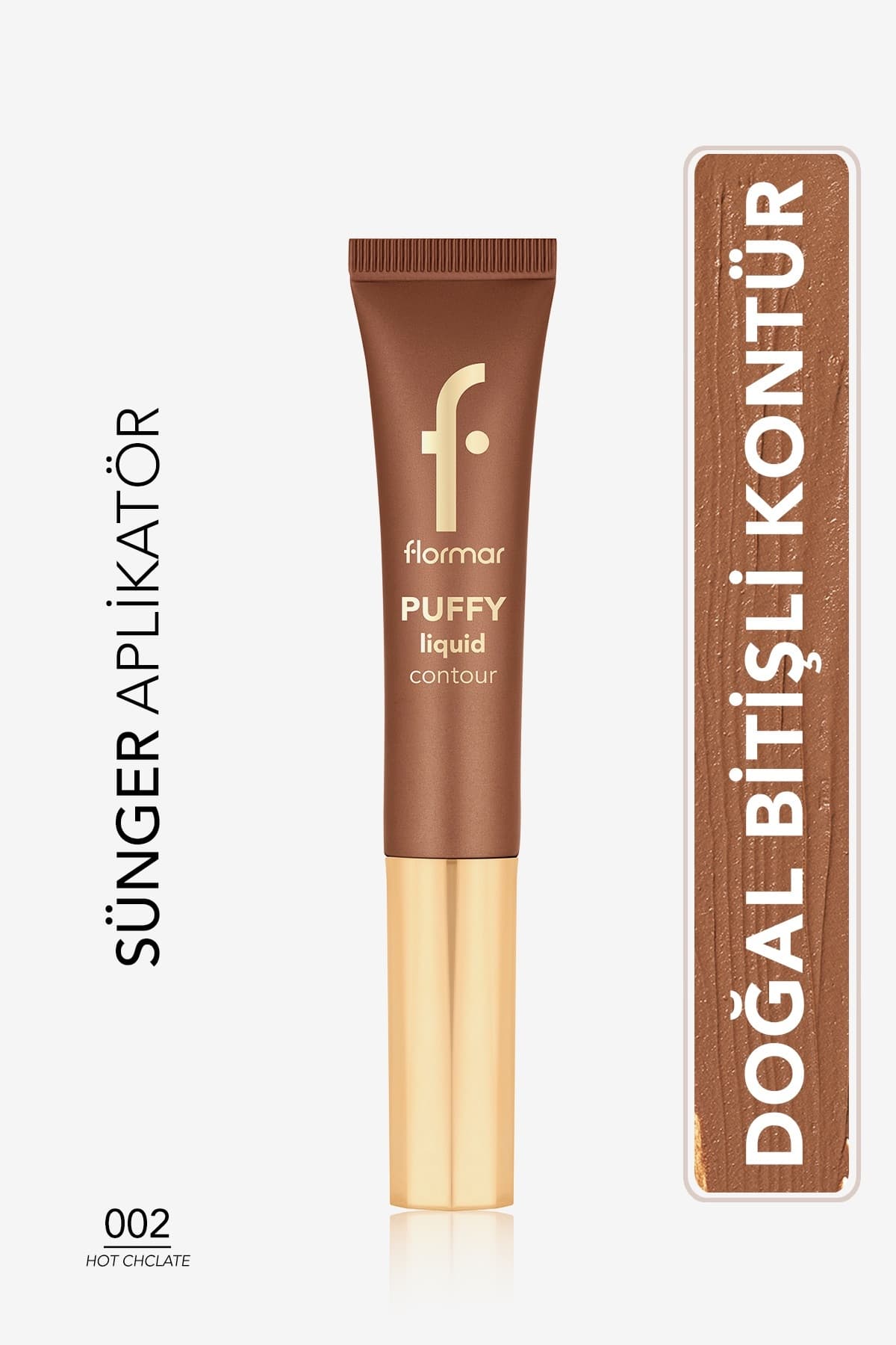 کانتور مایع Flormar با بافت سبک و اپلیکاتور اسفنجی مدل 002 Hot Chclate کانتور مایع Flormar با بافت سبک و اپلیکاتور اسفنجی مدل 002 Hot Chclate