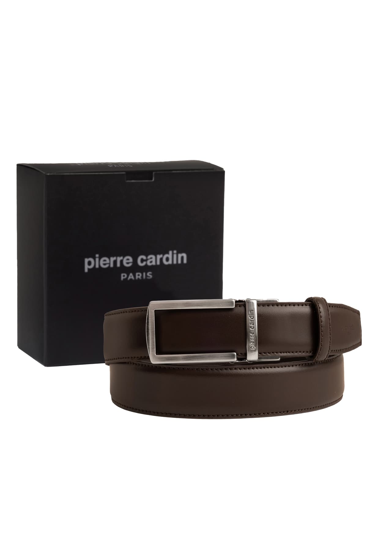 کمربند مردانه Pierre Cardin چرمی قهوهای سگک اتوماتیک عرض 3.5 cm مدل PCOTM01K2T کمربند مردانه Pierre Cardin چرمی قهوهای سگک اتوماتیک عرض 3.5 cm مدل PCOTM01K2T