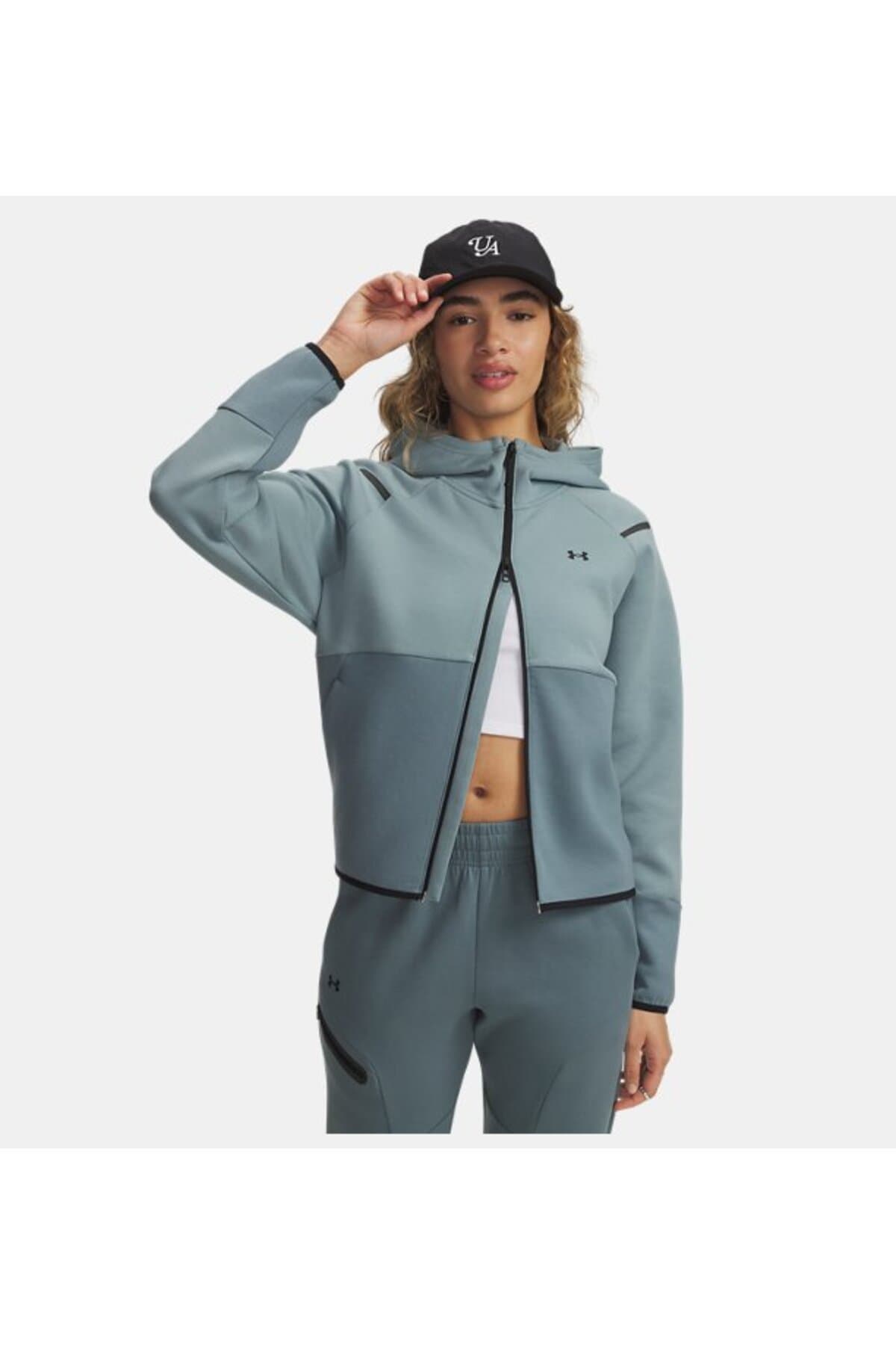 سویشرت زنانه Under Armour UA Unstoppable Fleece زیپدار کامل مدل 1379842-323 سویشرت زنانه Under Armour UA Unstoppable Fleece زیپدار کامل مدل 1379842-323