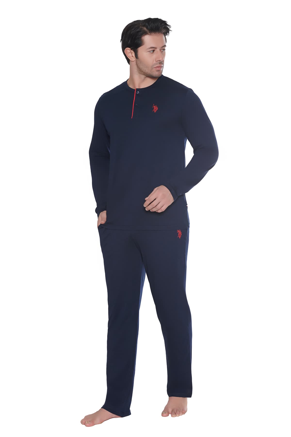 ست پیژامه مردانه U.S. Polo Assn. سرمهای ست پیژامه مردانه U.S. Polo Assn. سرمهای