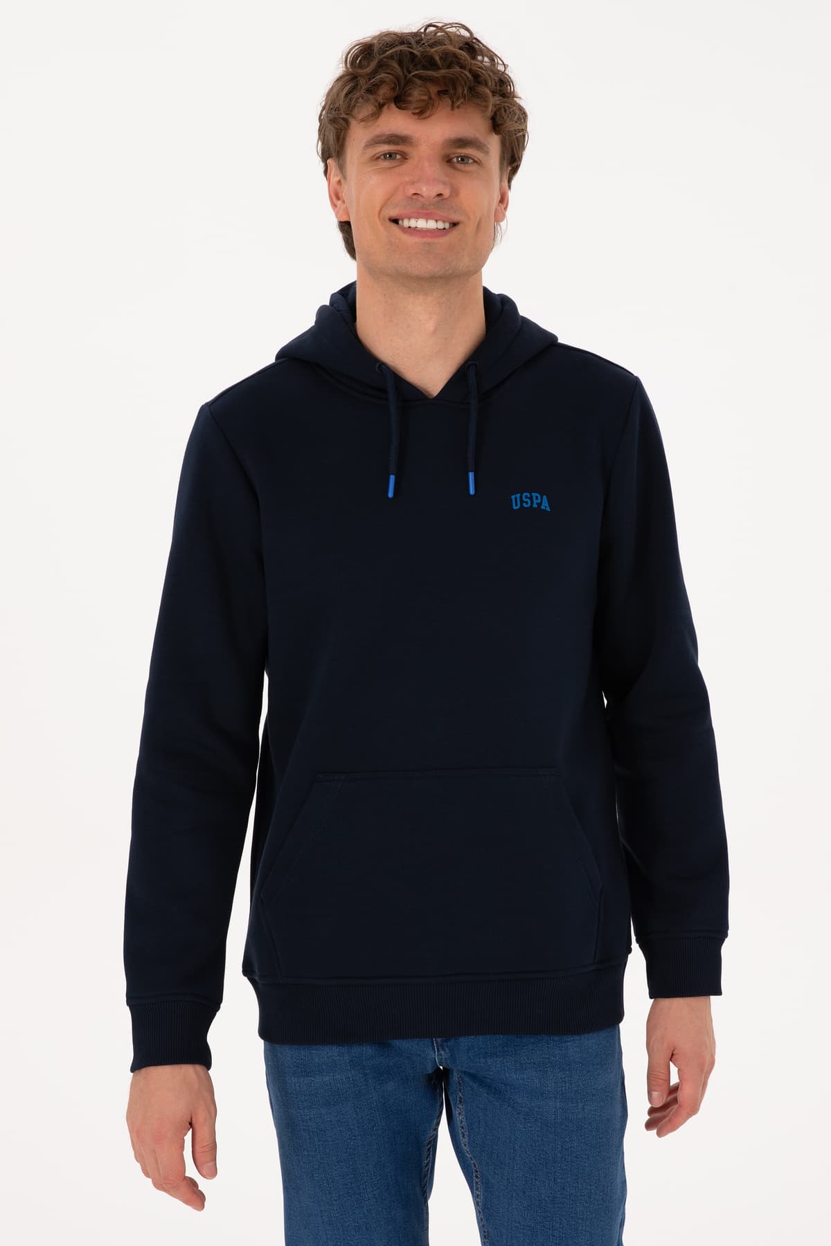 سوئیشرت مردانه U.S. Polo Assn. فیت معمولی با کلاه داخل پرزدار سرمهای مدل 50315582-VR033 سوئیشرت مردانه U.S. Polo Assn. فیت معمولی با کلاه داخل پرزدار سرمهای مدل 50315582-VR033