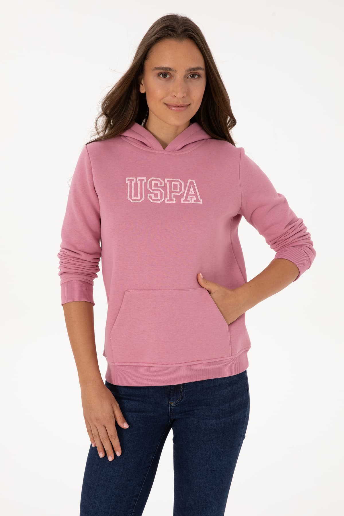 سوئیشرت زنانه U.S. Polo Assn. صورتی تیره شاردونی کلاهدار مدل 50313566-VR167 سوئیشرت زنانه U.S. Polo Assn. صورتی تیره شاردونی کلاهدار مدل 50313566-VR167
