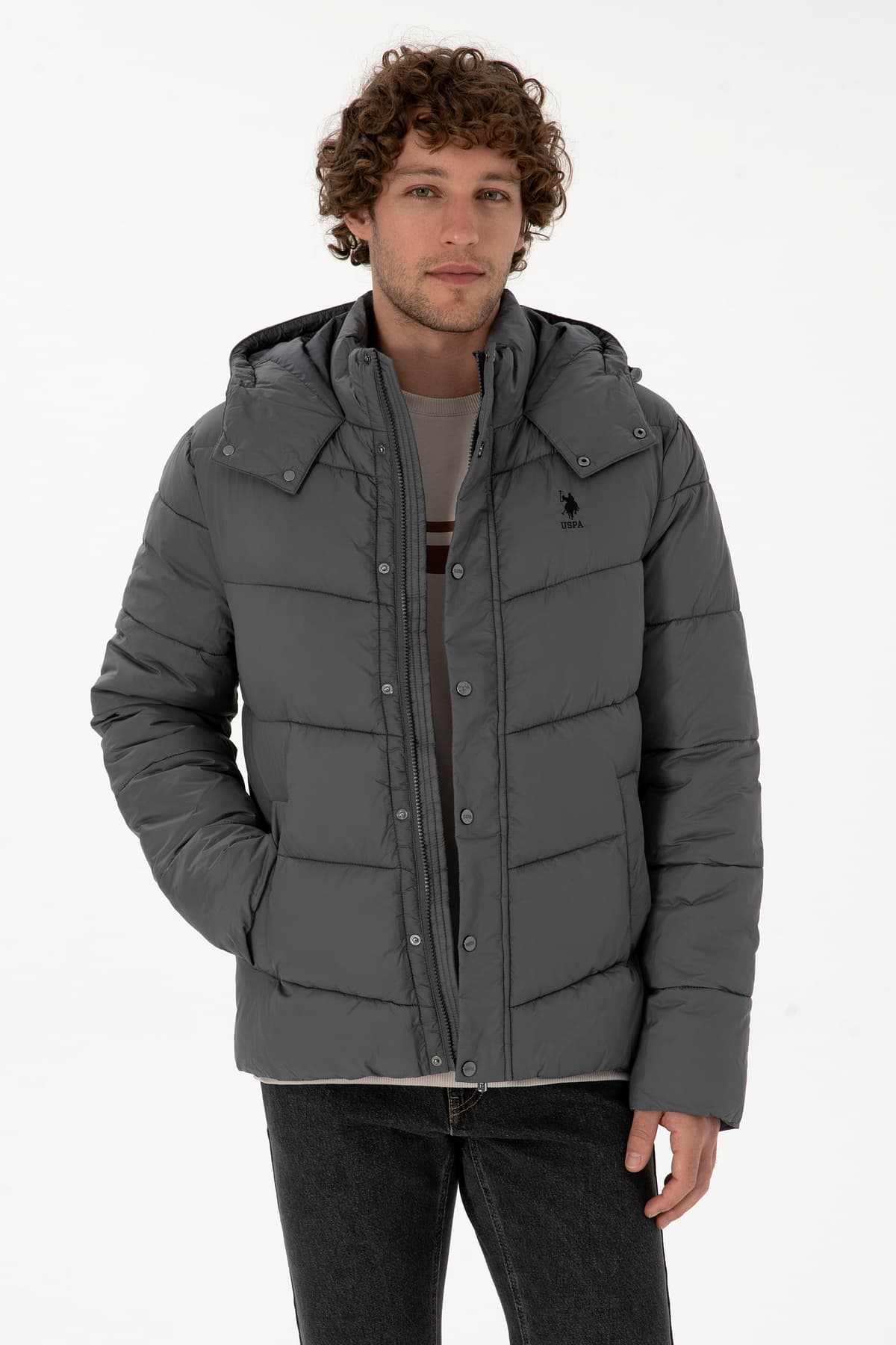 کاپشن مردانه U.S. Polo Assn. خاکستری مدل 50312013-VR024 کاپشن مردانه U.S. Polo Assn. خاکستری مدل 50312013-VR024