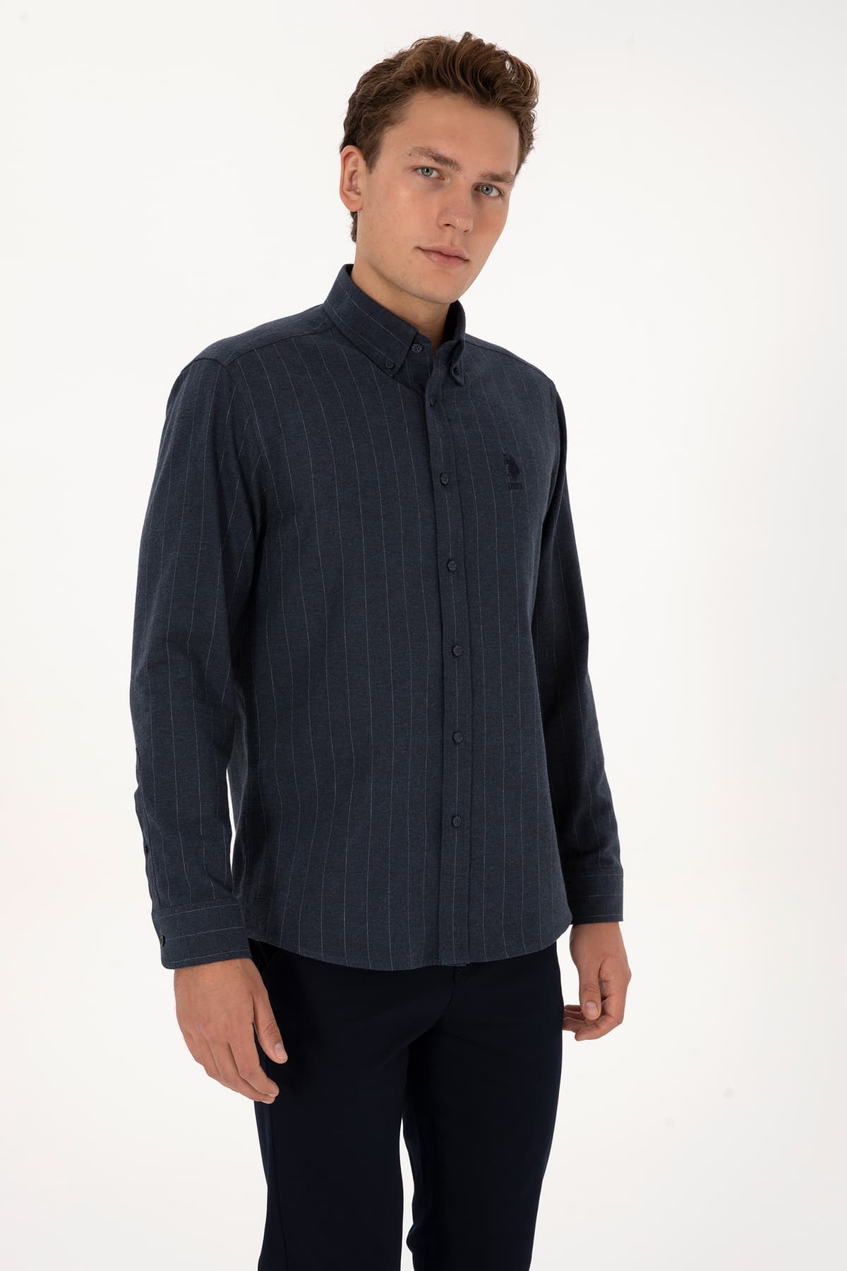 پیراهن مردانه U.S. Polo Assn. آستینبلند زرشکی مدل 50316559-VR014 پیراهن مردانه U.S. Polo Assn. آستینبلند زرشکی مدل 50316559-VR014