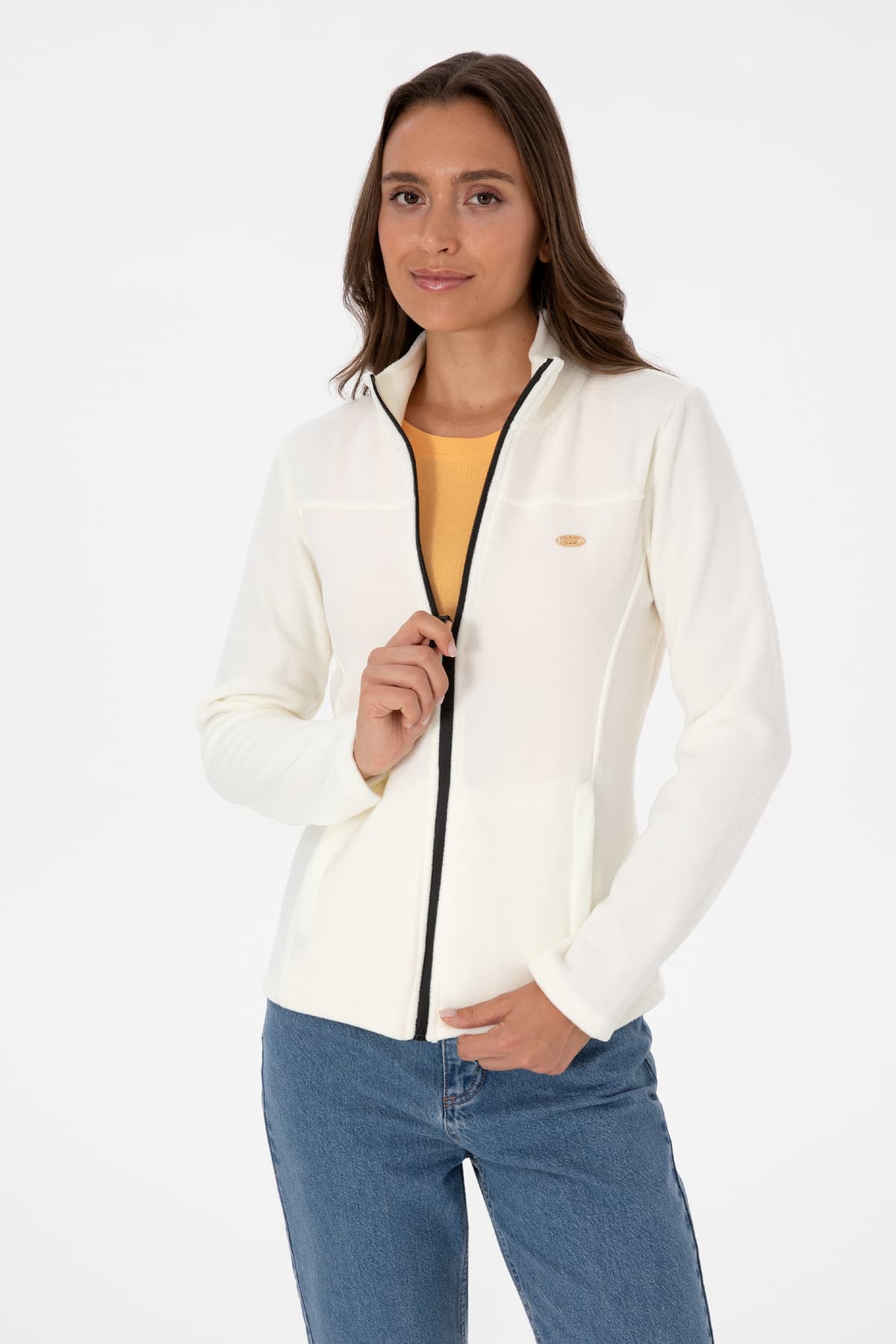 سویشرت پلار زنانه U.S. Polo Assn. یقه ایستاده زیپدار سبز تیره مدل 50316729-VR079 سویشرت پلار زنانه U.S. Polo Assn. یقه ایستاده زیپدار سبز تیره مدل 50316729-VR079
