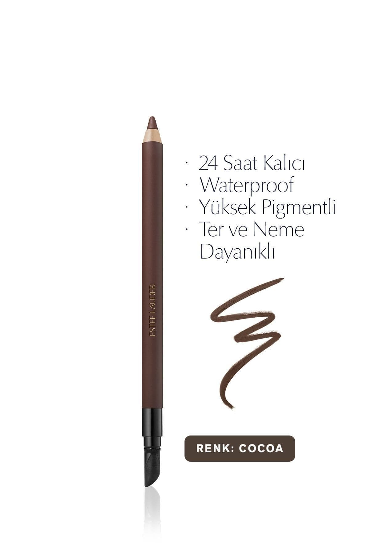 مداد چشم ژلی Estee Lauder Double Wear ضدآب با ماندگاری ۲۴ ساعته رنگ 03 Cocoa وزن 1.2g مداد چشم ژلی Estee Lauder Double Wear ضدآب با ماندگاری ۲۴ ساعته رنگ 03 Cocoa وزن 1.2g