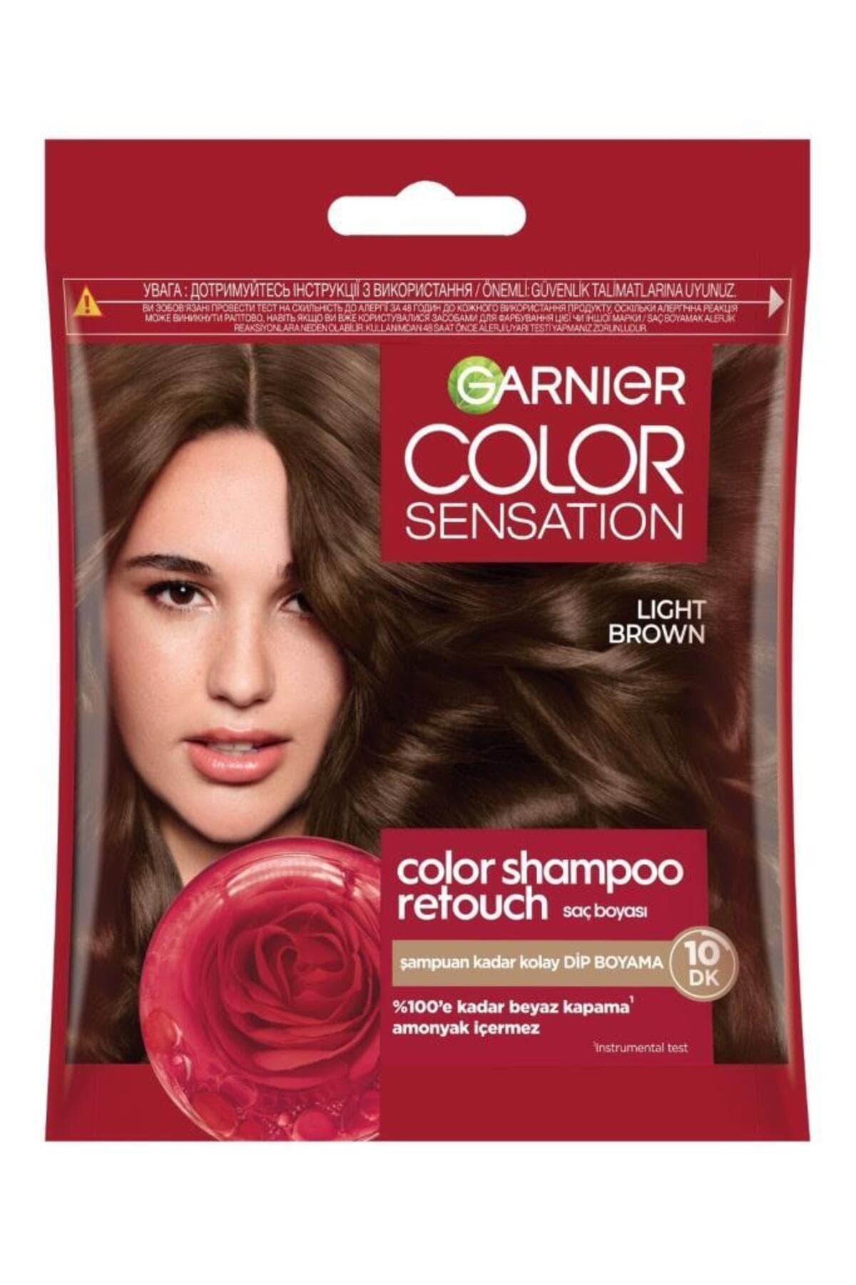 رنگ موی ریشه بدون آمونیاک Garnier Color Shampoo Retouch قهوهای 4.0 رنگ موی ریشه بدون آمونیاک Garnier Color Shampoo Retouch قهوهای 4.0