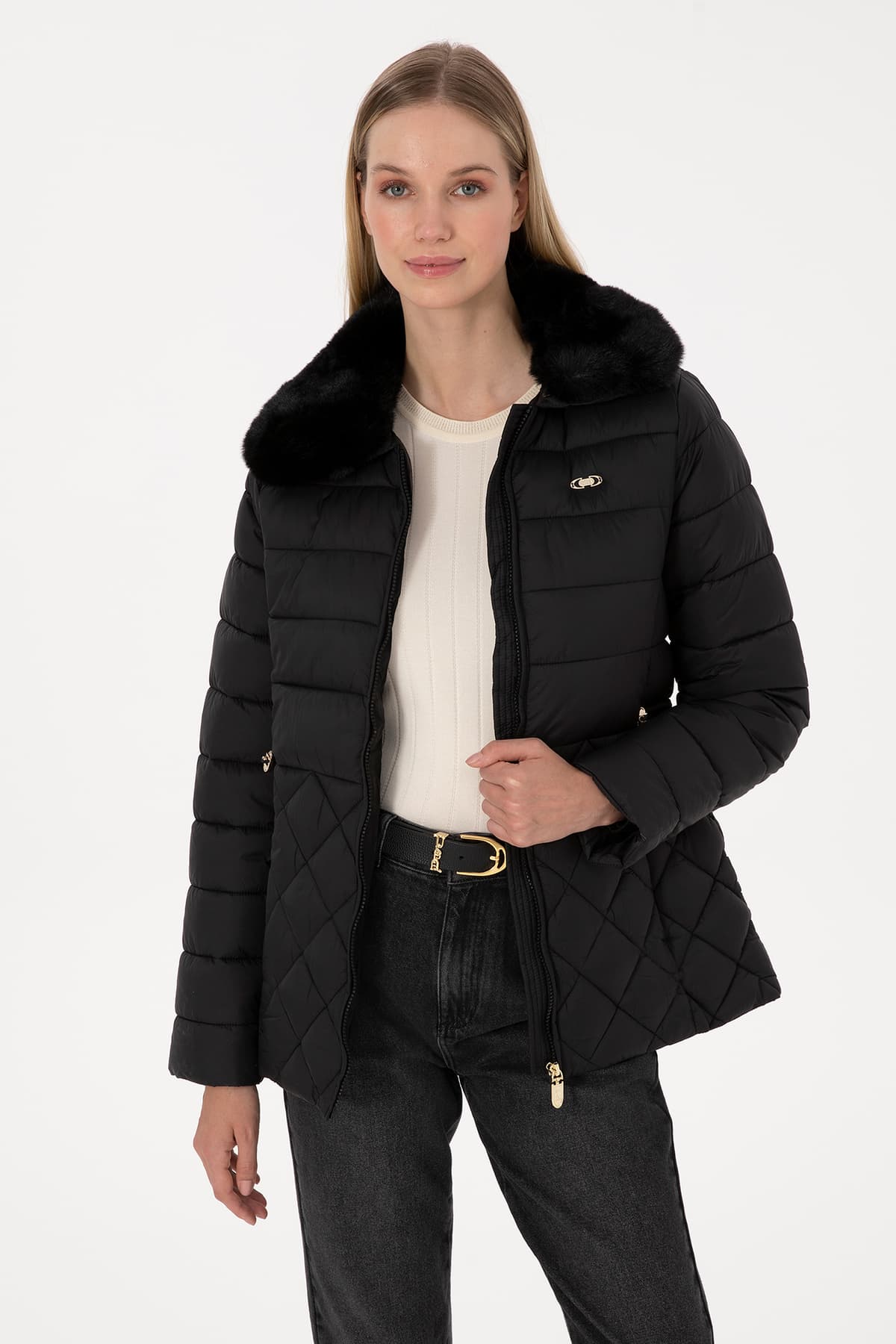 مونت زنانه U.S. Polo Assn. مشکی مدل 50308797-VR046 مونت زنانه U.S. Polo Assn. مشکی مدل 50308797-VR046