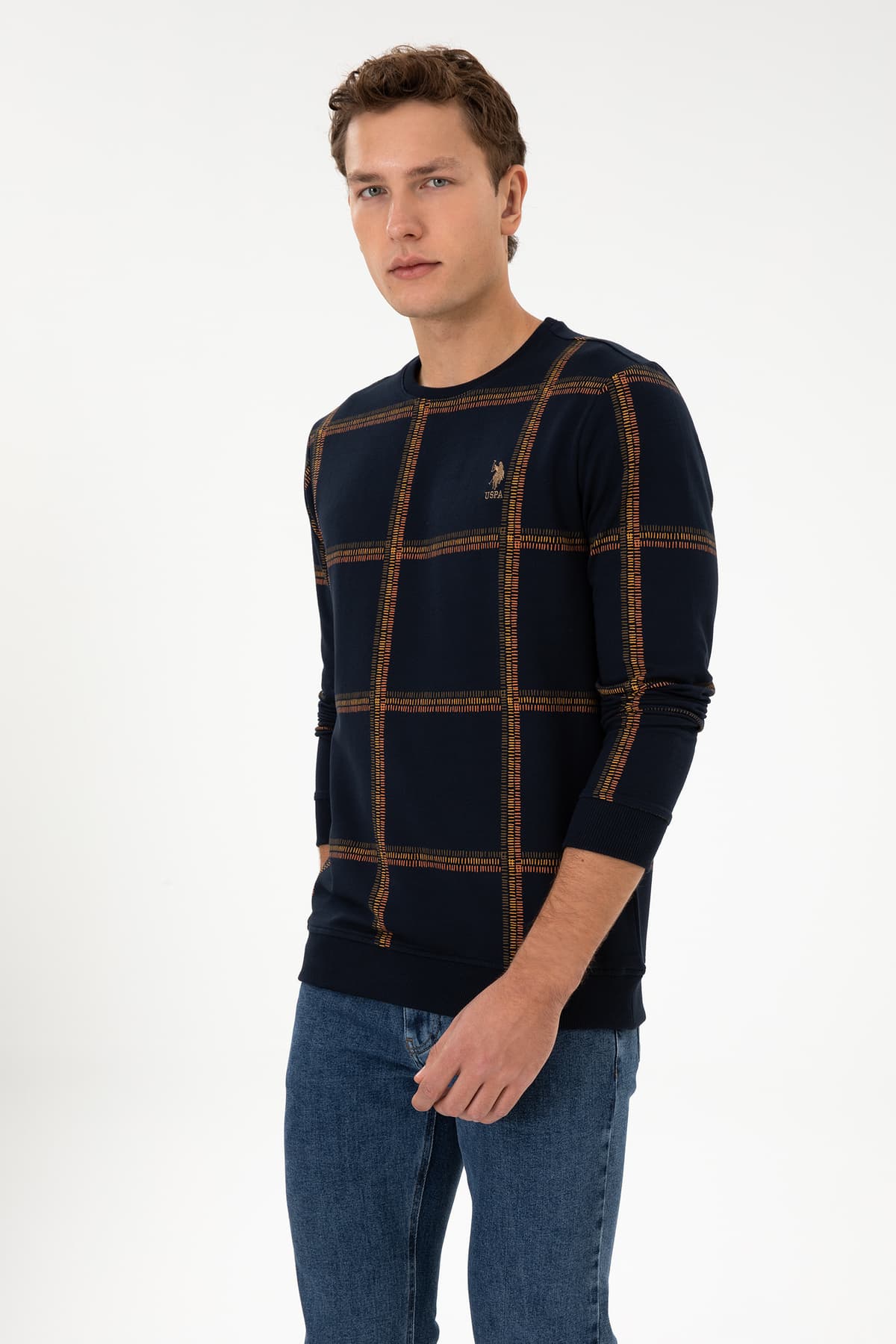 سویشرت مردانه U.S. Polo Assn. فیت معمولی یقه گرد سرمهای مدل 50310323-VR033 سویشرت مردانه U.S. Polo Assn. فیت معمولی یقه گرد سرمهای مدل 50310323-VR033