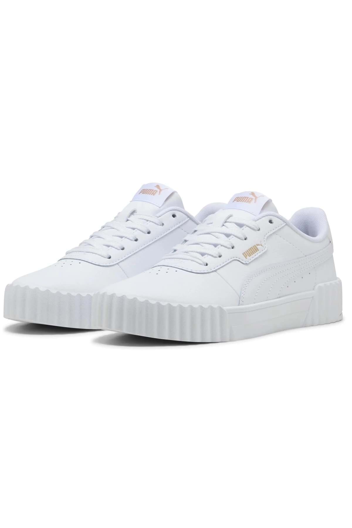 کفش ورزشی یونیسکس Puma سفید Carina 3.0 مدل 400365 کفش ورزشی یونیسکس Puma سفید Carina 3.0 مدل 400365