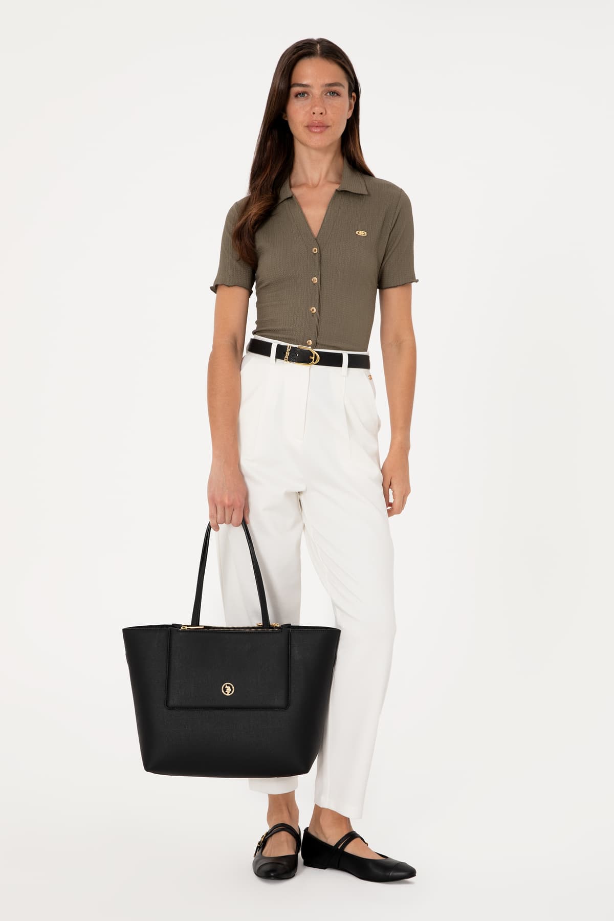 کیف دستی زنانه U.S. Polo Assn. مشکی مدل 50319201-VR046 کیف دستی زنانه U.S. Polo Assn. مشکی مدل 50319201-VR046