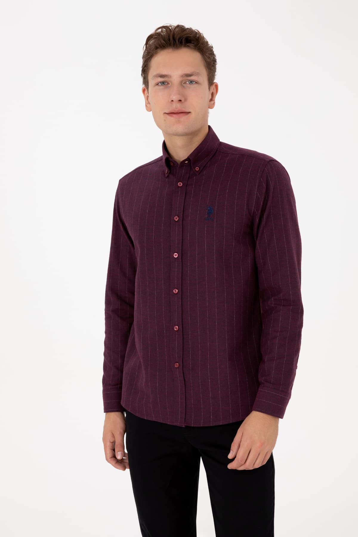 پیراهن مردانه U.S. Polo Assn. سرمهای آستینبلند مدل 50316559-VR033 پیراهن مردانه U.S. Polo Assn. سرمهای آستینبلند مدل 50316559-VR033